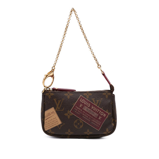Brown Louis Vuitton Monogram Trunks & Bags Mini Pochette Accessoires Handbag