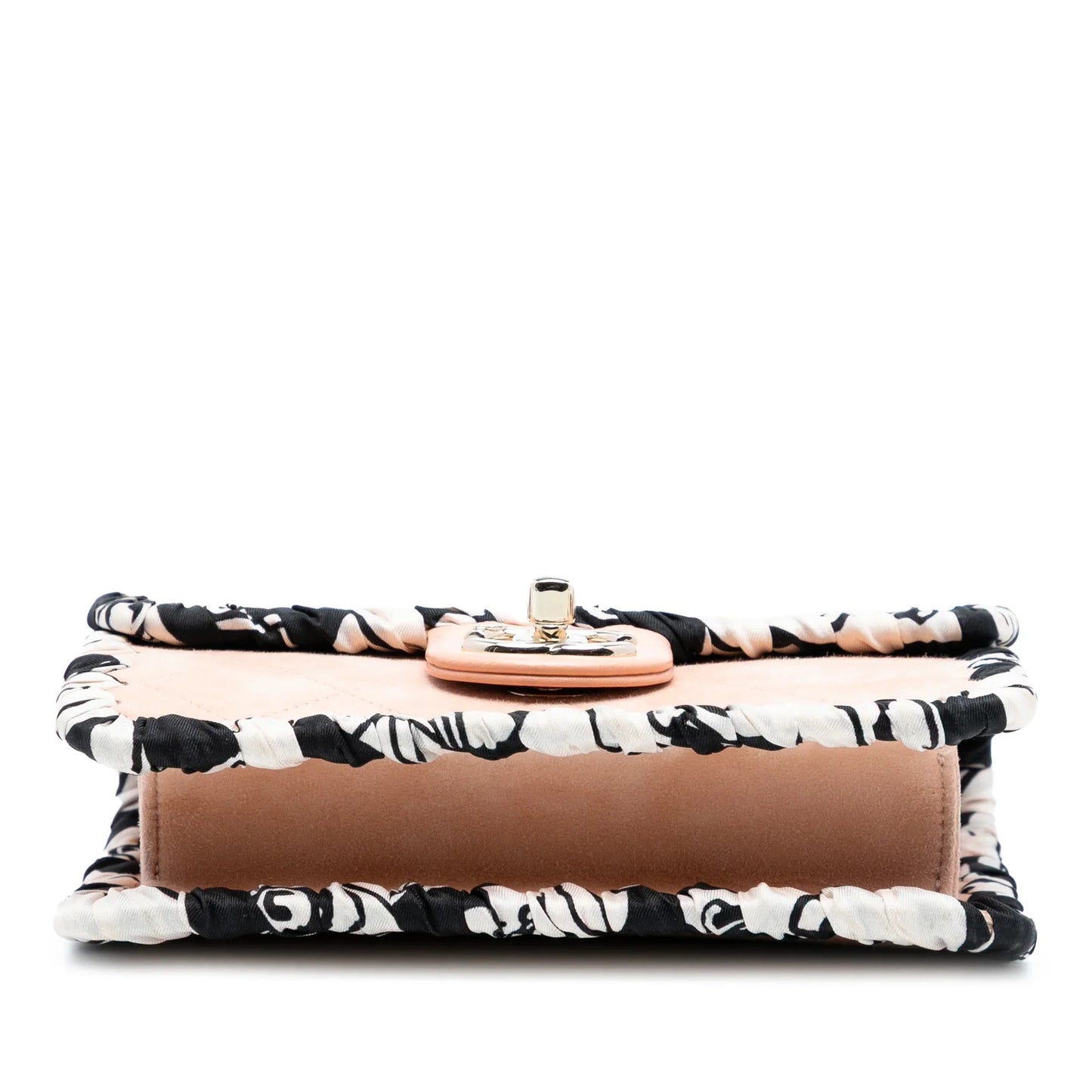 Brown Chanel Mini Quilted Suede Braided My Own Frame Flap Crossbody Bag