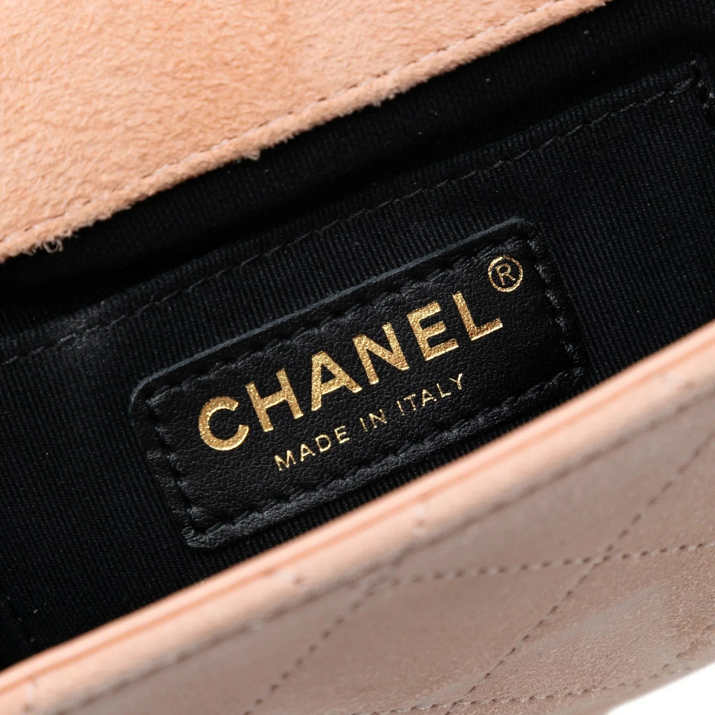 Brown Chanel Mini Quilted Suede Braided My Own Frame Flap Crossbody Bag