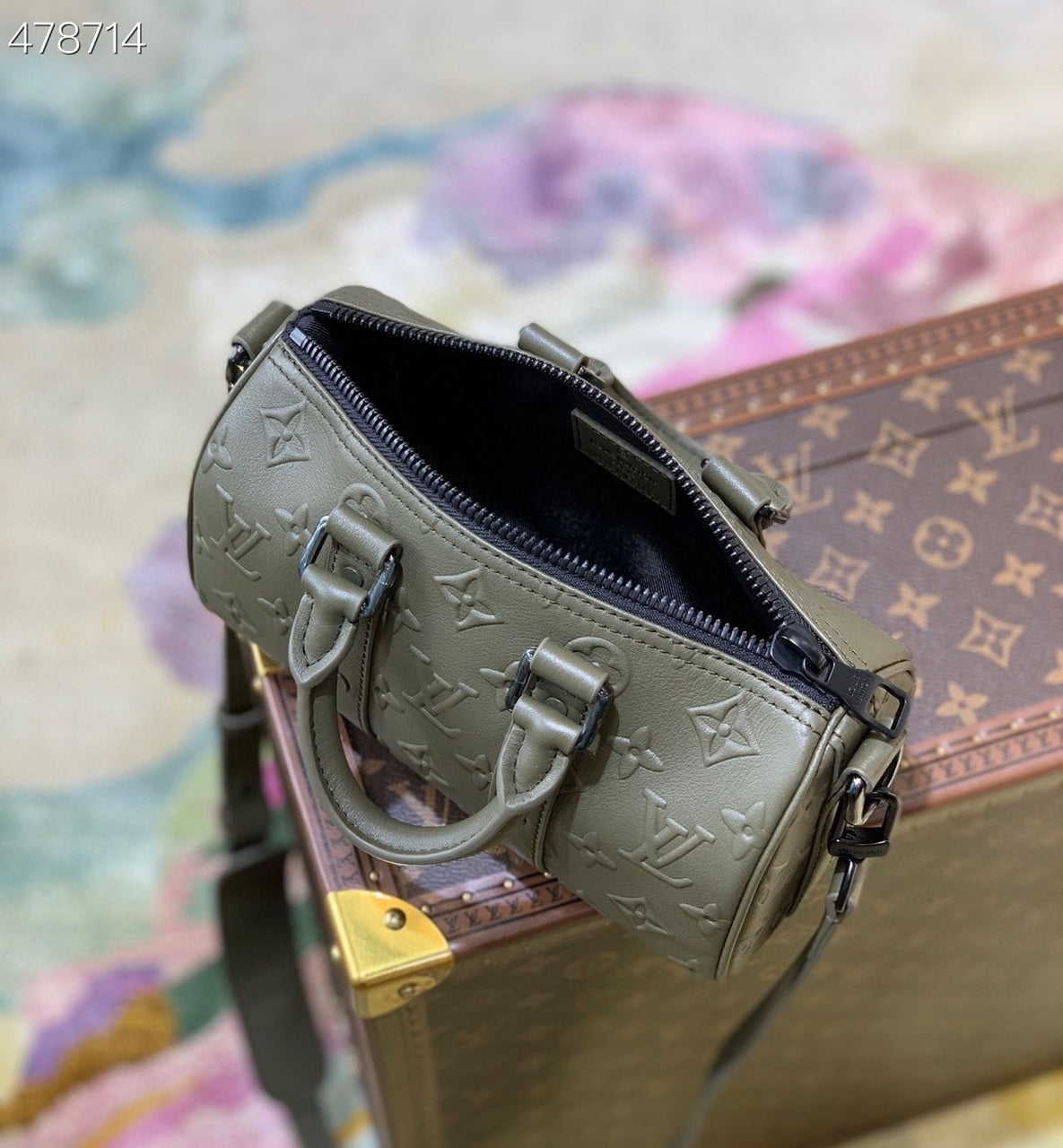 Top Quality Keepall XS Monogram Seal Khaki For Men, Bags 8.3in/21cm Top Quality M57961