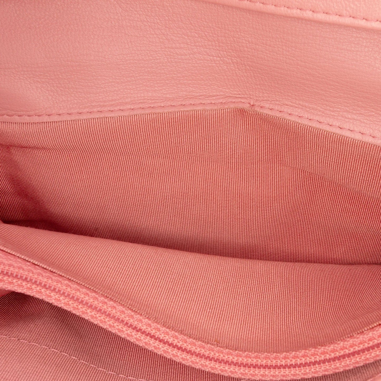 Pink Chanel CC Quilted Lambskin Bifold Long Wallet