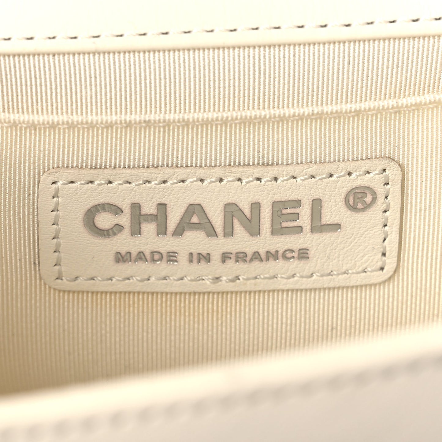 Chanel Calfskin Quilted Small Boy Flap White
