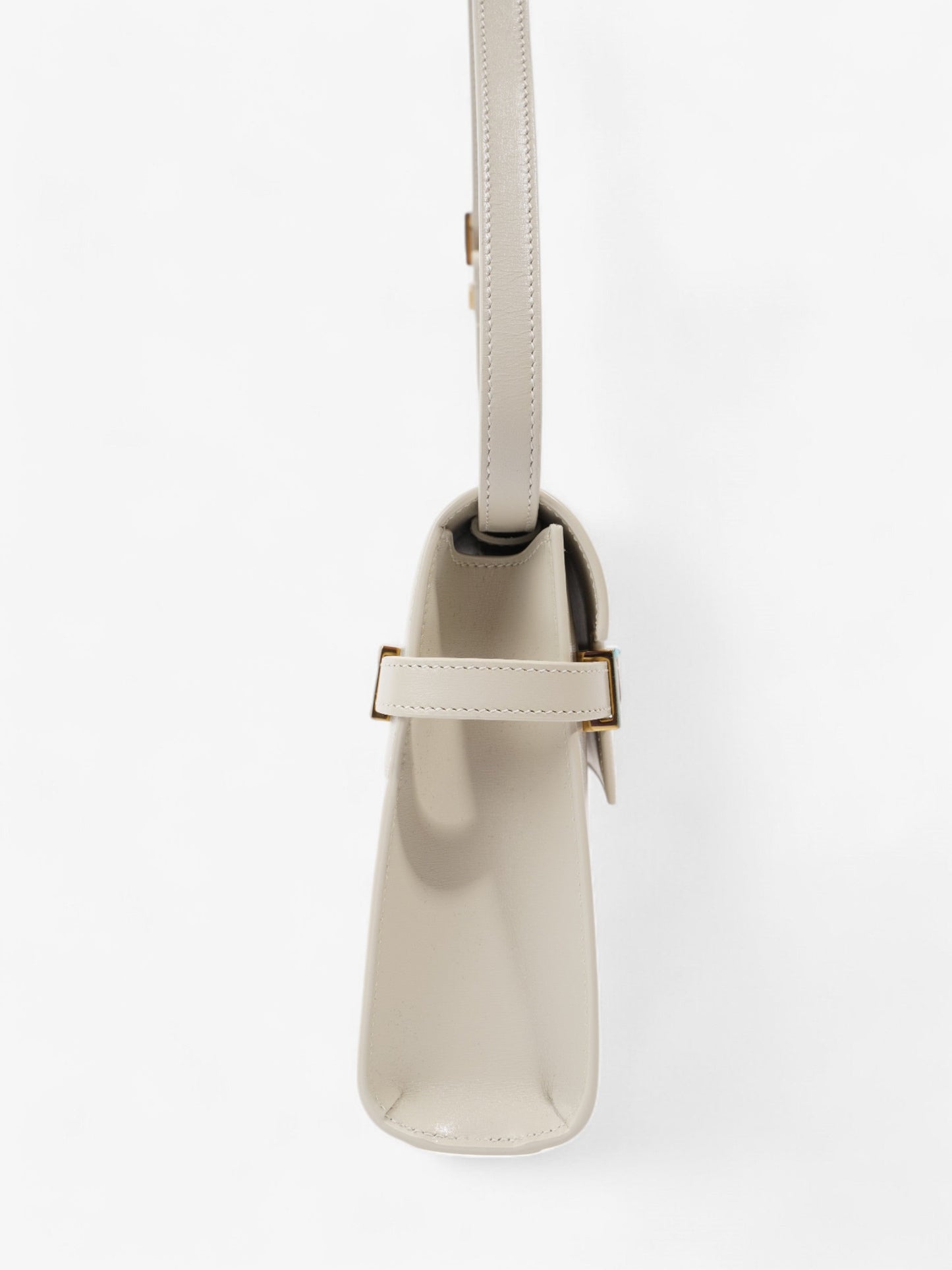 Saint Laurent Manhattan Blanc   Calfskin Leather Small