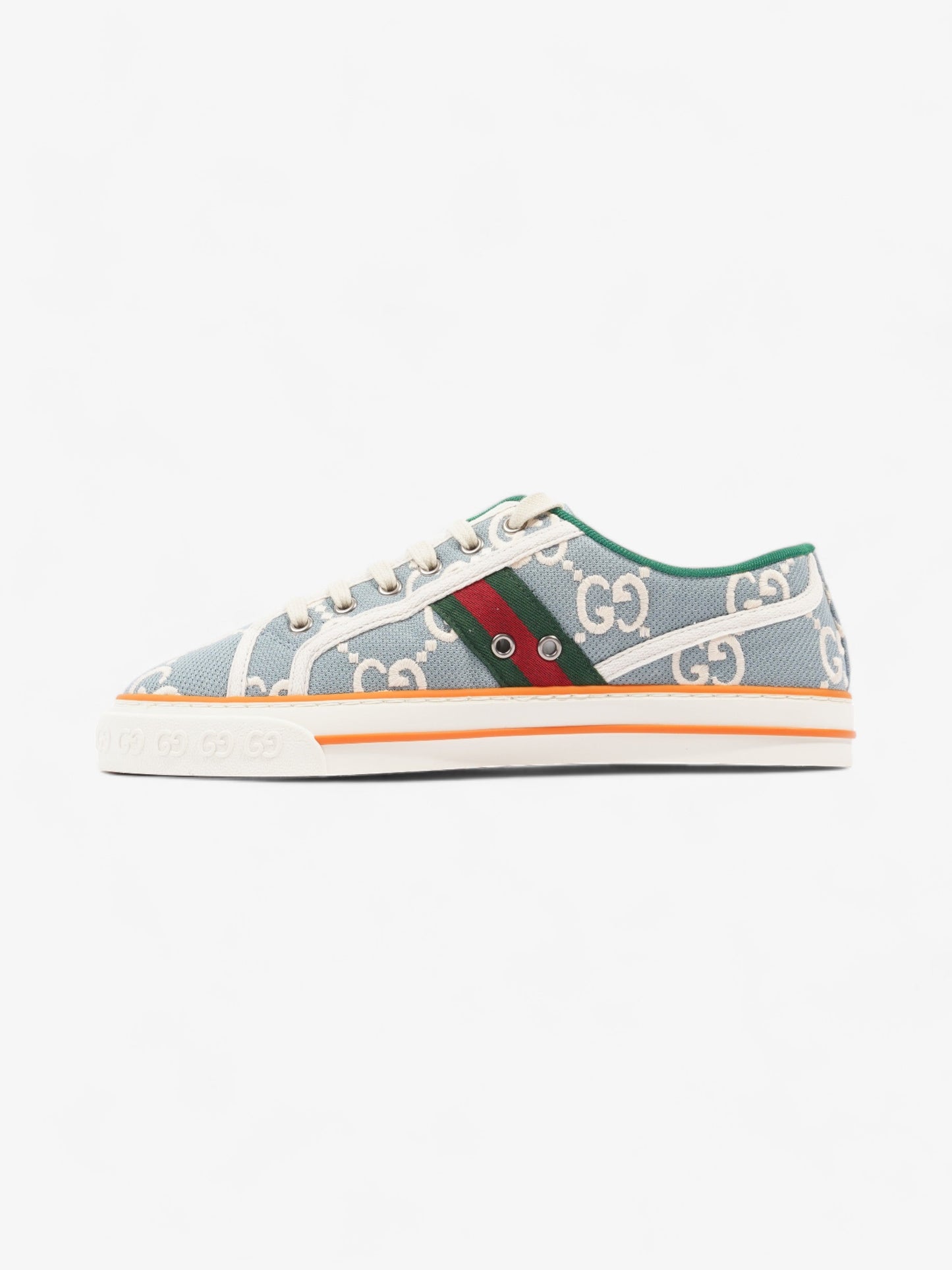 Gucci Tennis 1977 Light Blue / Orange Canvas EU 41 UK 8