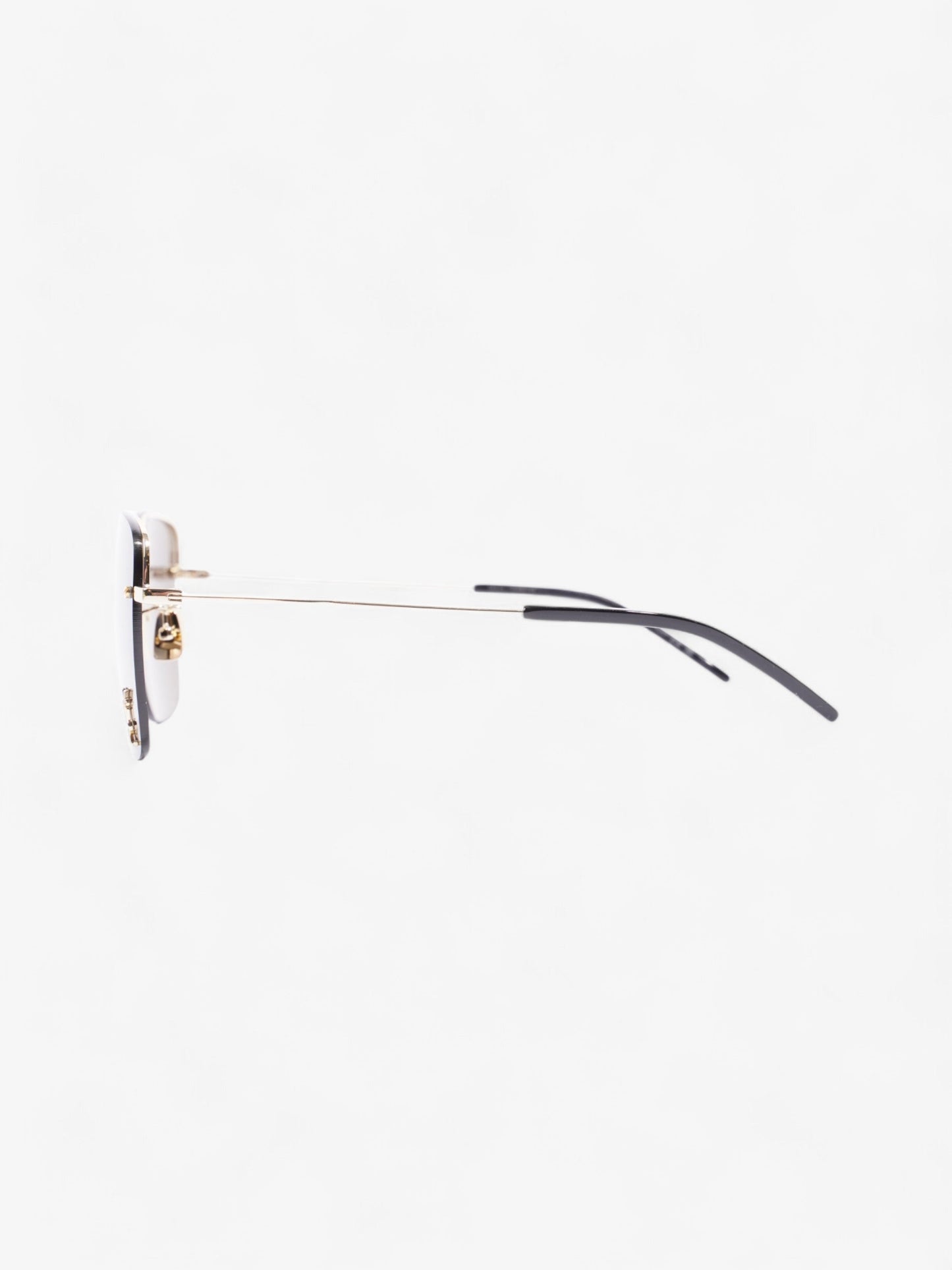 Saint Laurent SL 312 M Sunglasses Black / Silver Base Metal 145mm