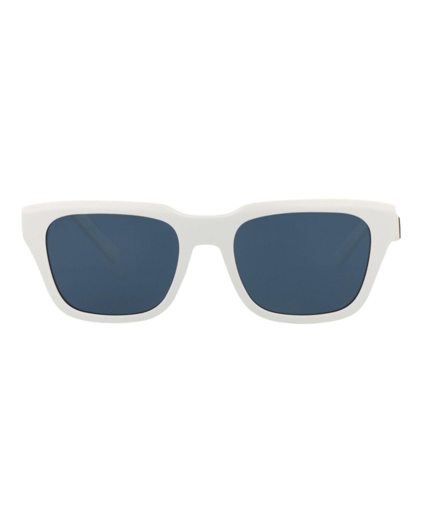 Dior Mens Square/Rectangle White White Blue Fashion Designer Eyewear