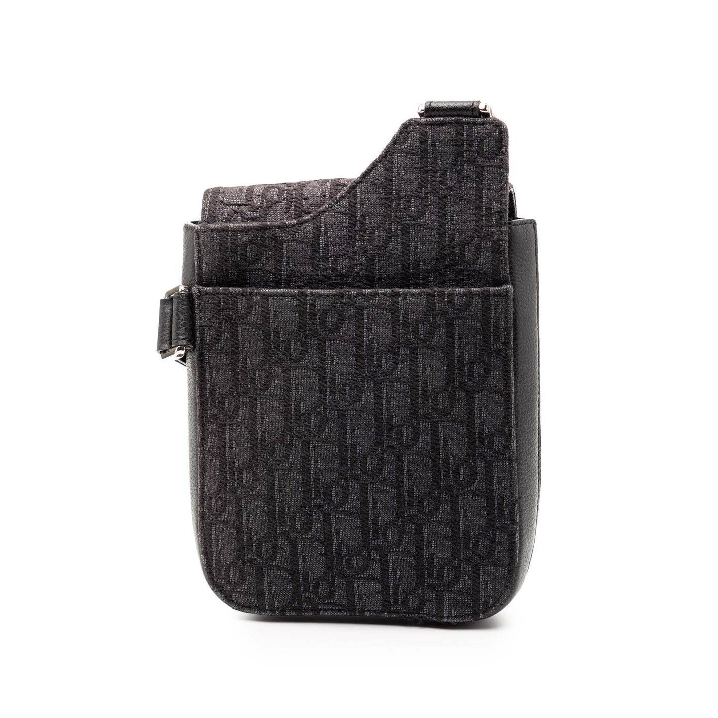Brown Dior Oblique Canvas Saddle Pouch Crossbody