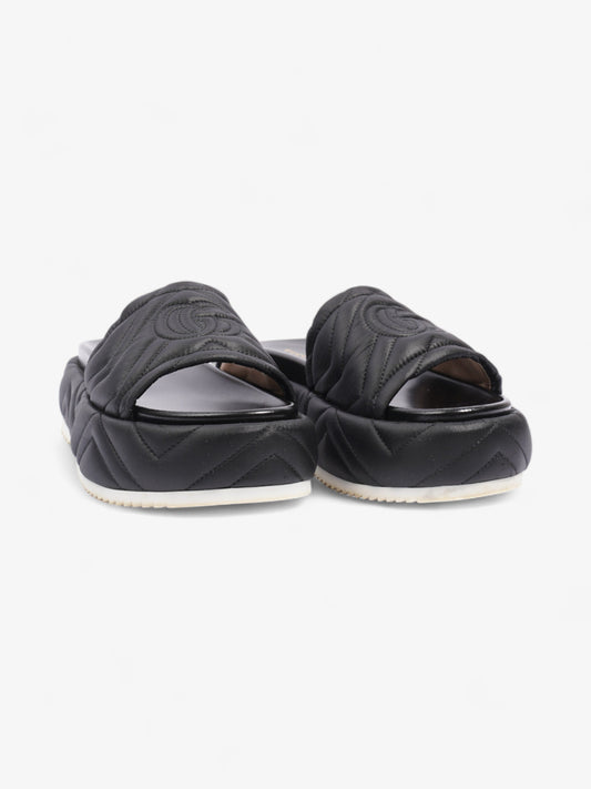 Gucci Angelina GG Platform Black Faux Leather EU 39 UK 6