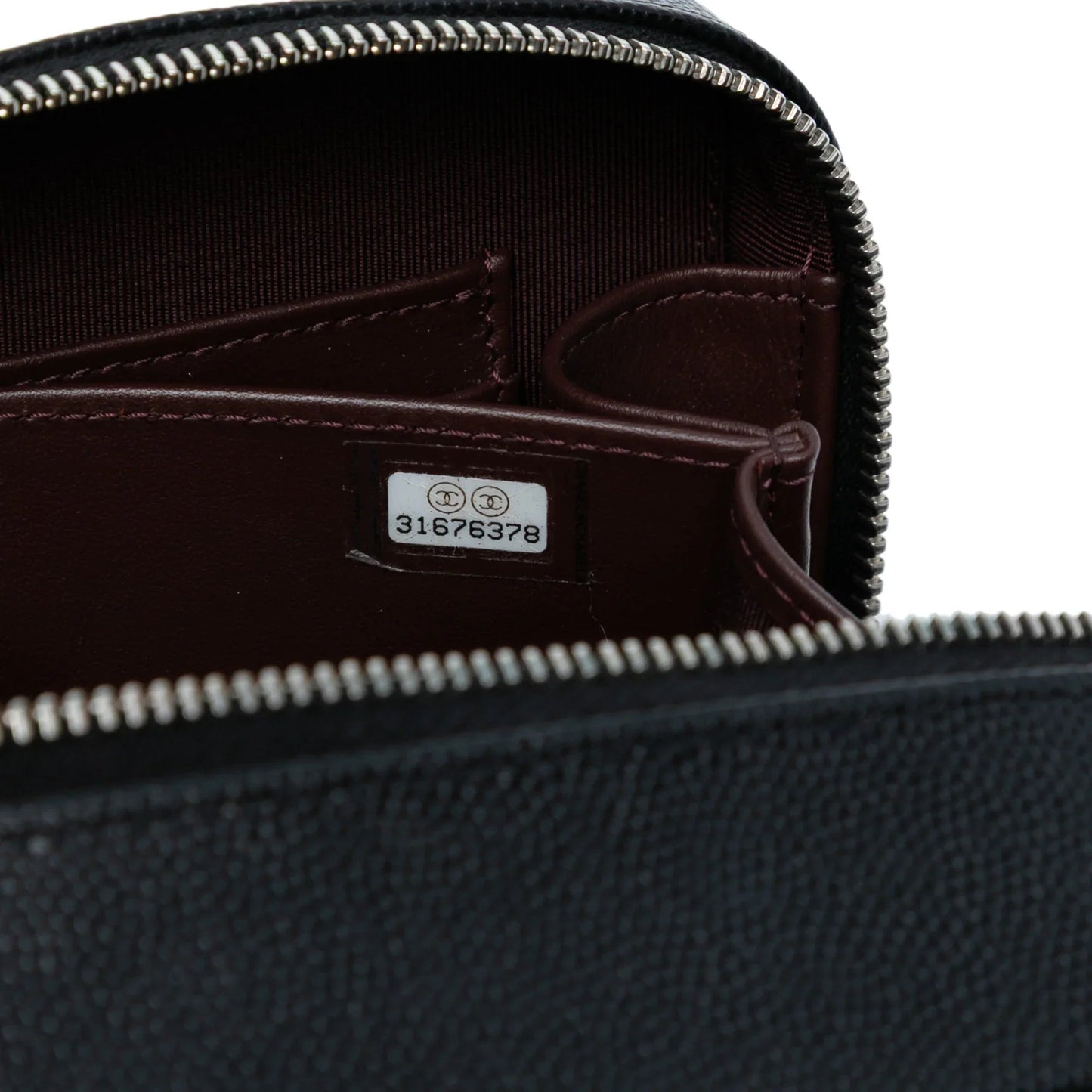 Black Chanel CC Quilted Caviar Camera Bag