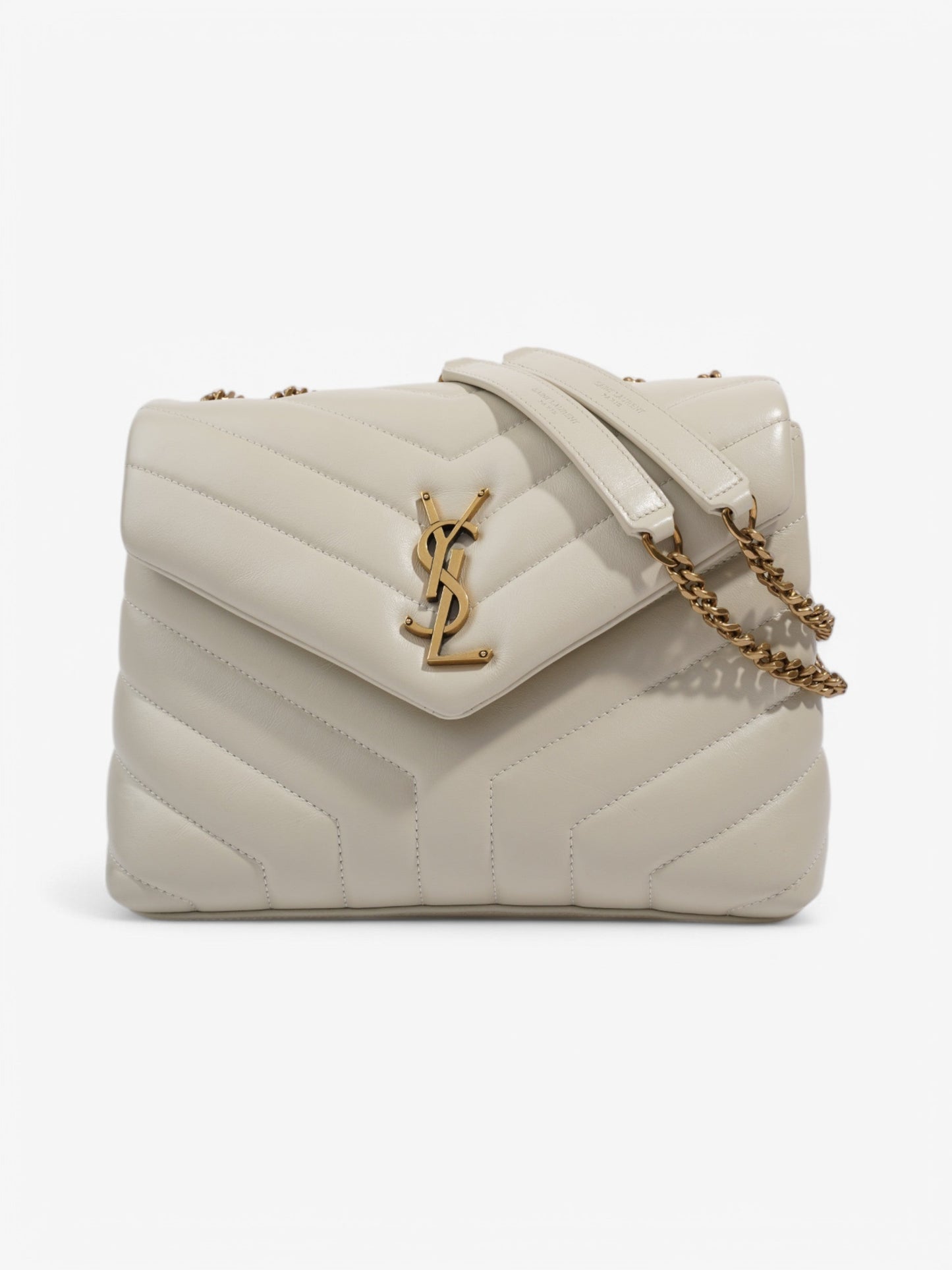 Saint Laurent LouLou White  Leather Small
