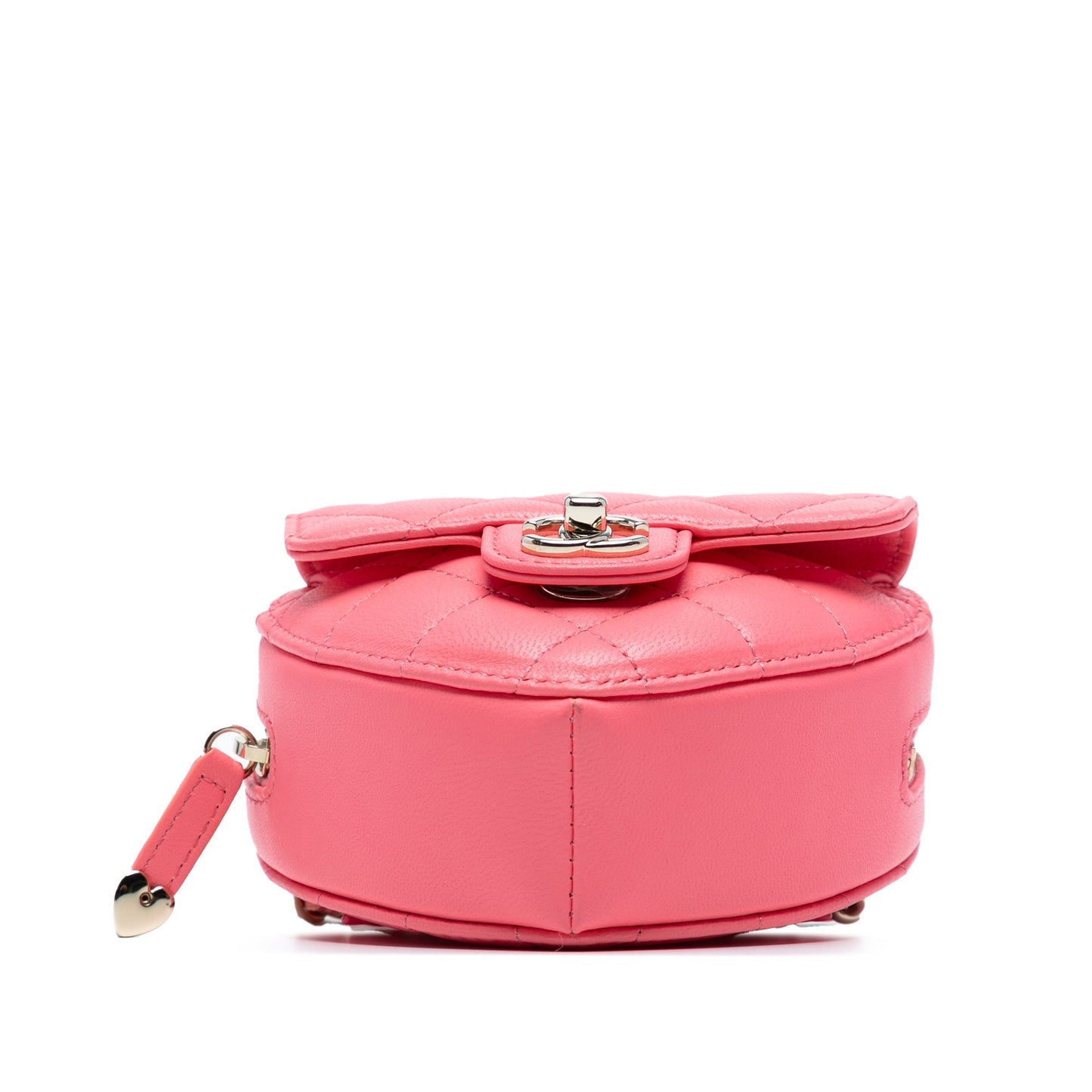 Pink Chanel Mini Lambskin CC in Love Heart Crossbody