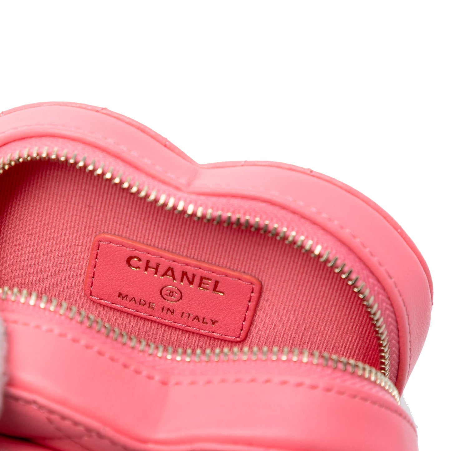 Pink Chanel Mini Lambskin CC in Love Heart Crossbody