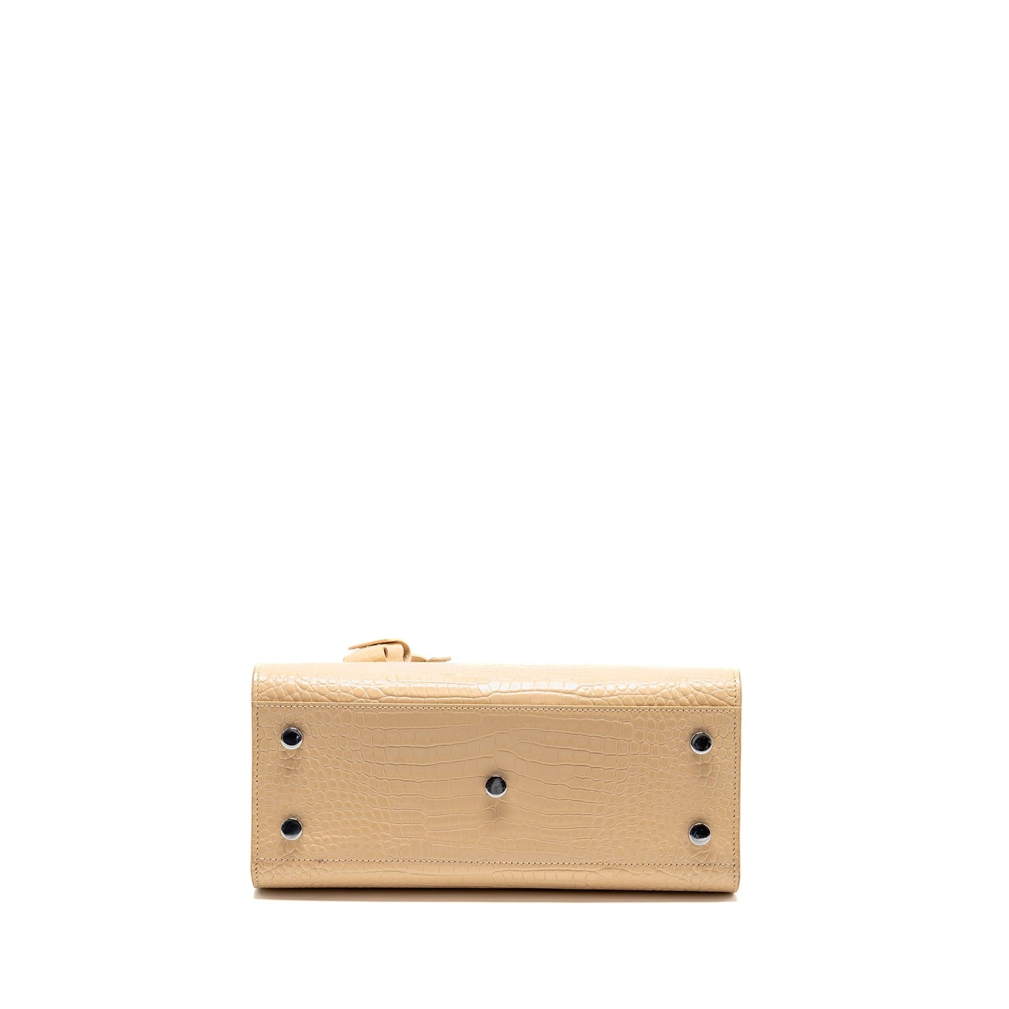 Saint Laurent Sac de Jour tote Crocodile-Embossed calfskin beige