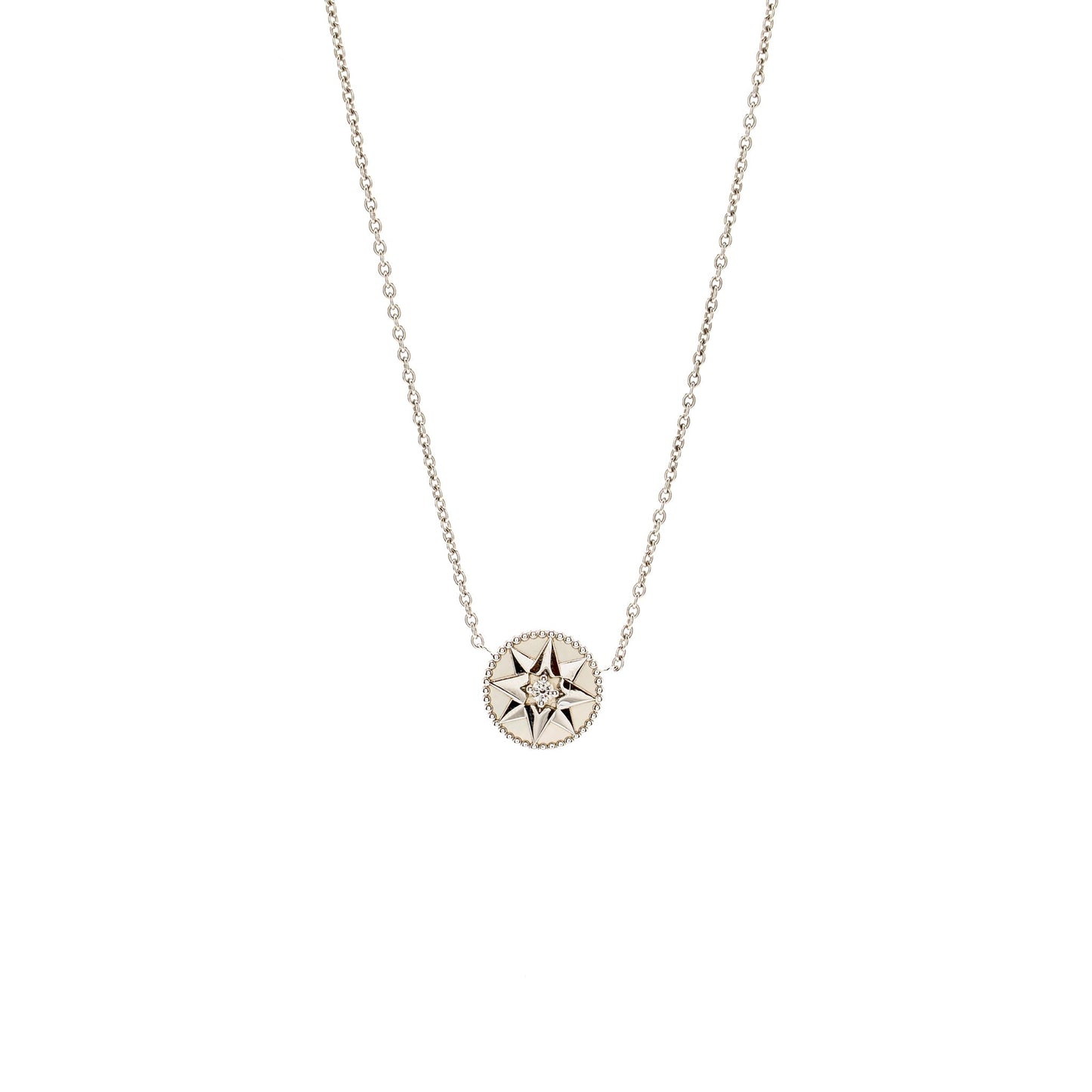 Dior Rose Des vents necklace white gold / diamond/ mother of pearl