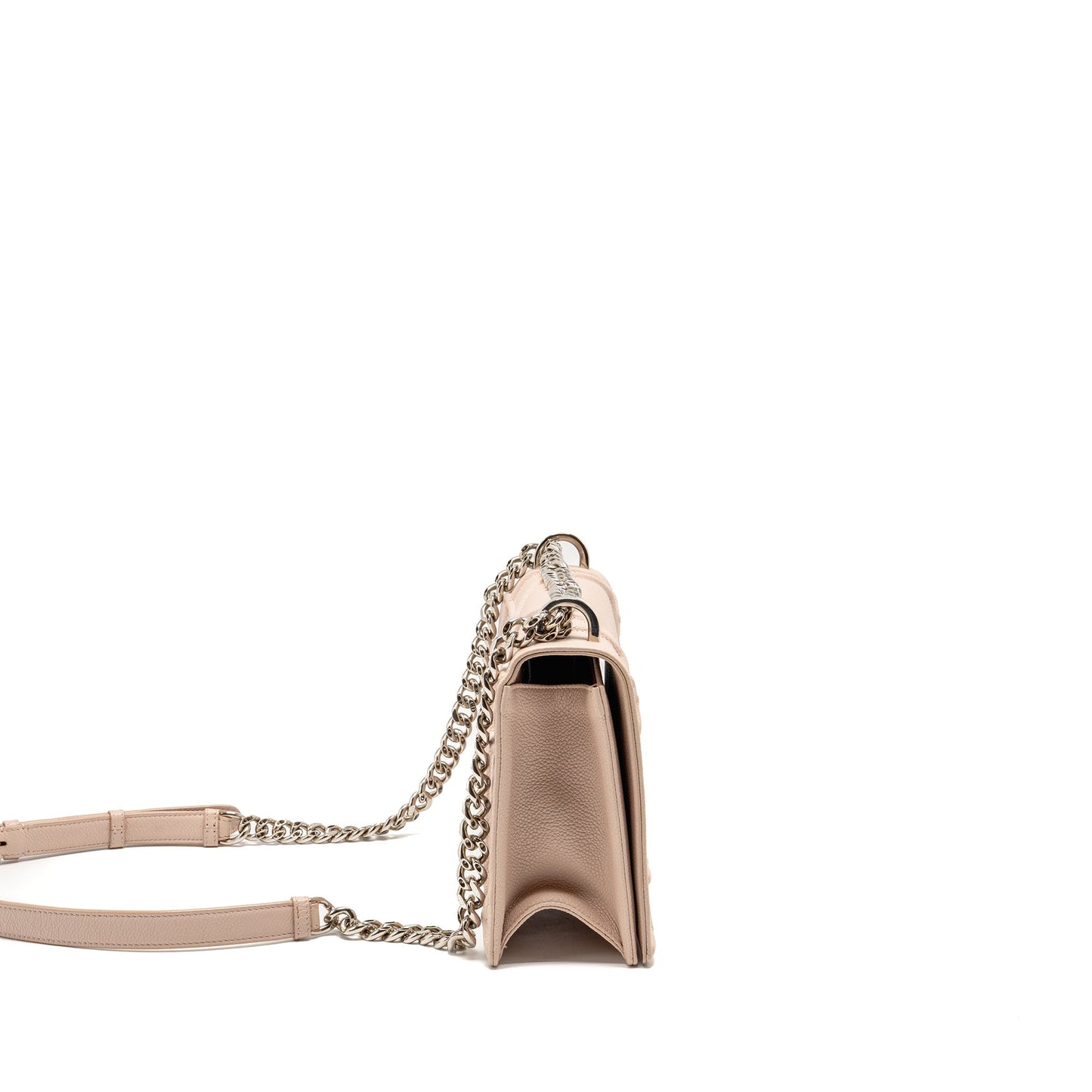 Dior Medium Diorama Grained Calfskin Light Pink
