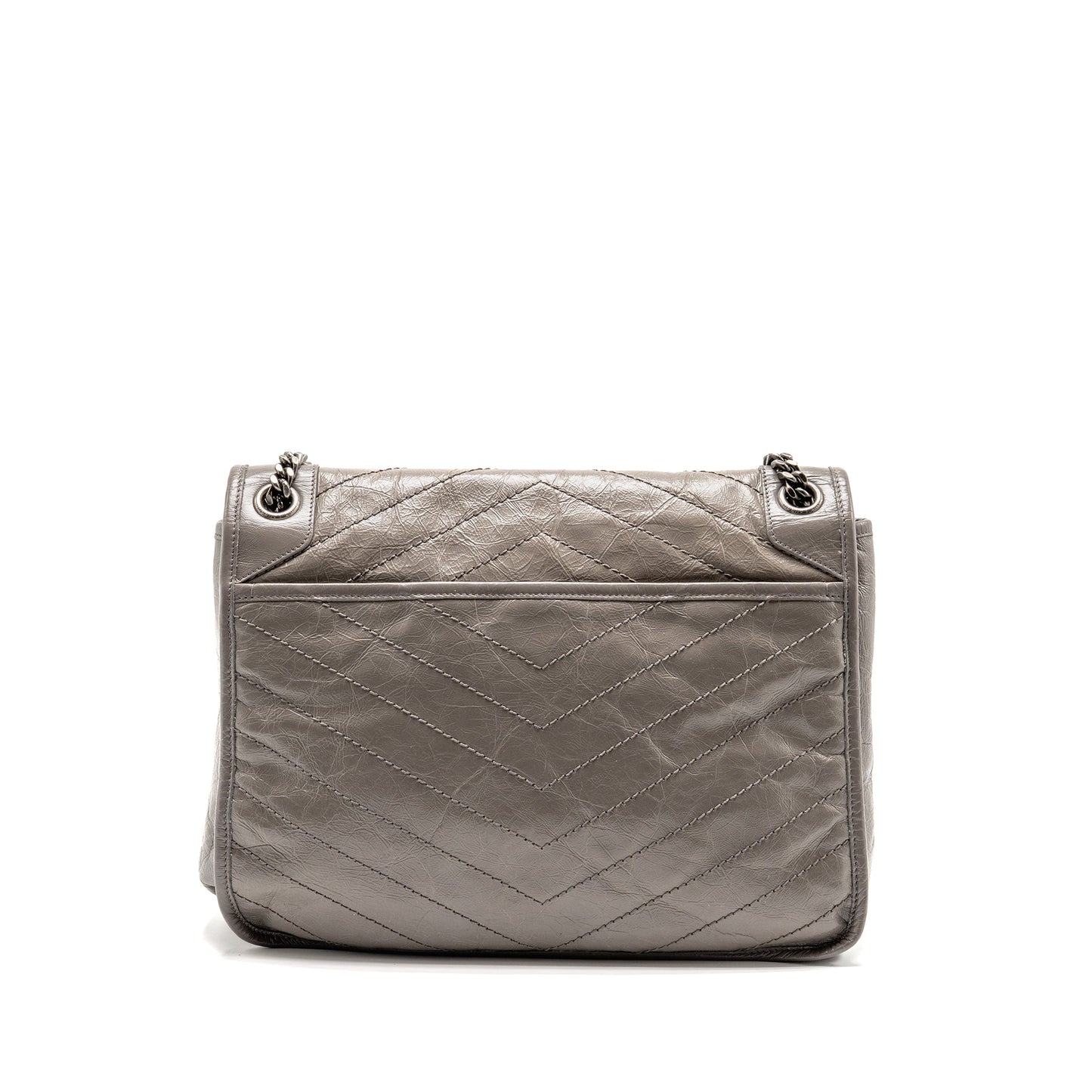 Saint Laurent / Large Niki Purse Calfskin Grey