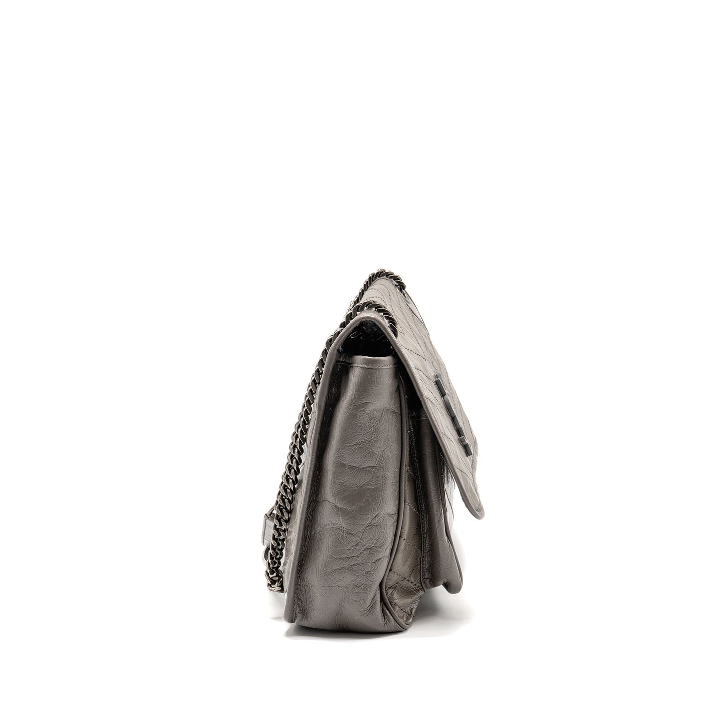 Saint Laurent / Large Niki Purse Calfskin Grey