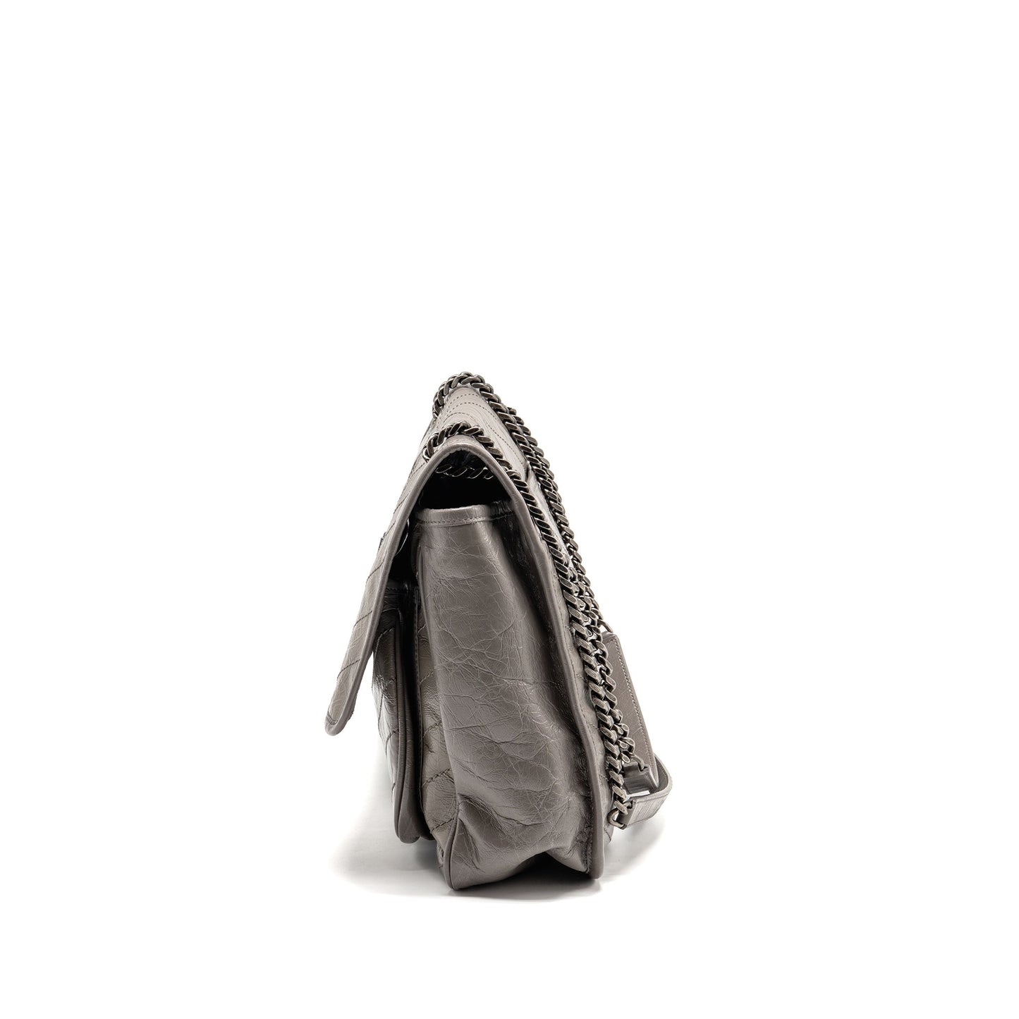 Saint Laurent / Large Niki Purse Calfskin Grey