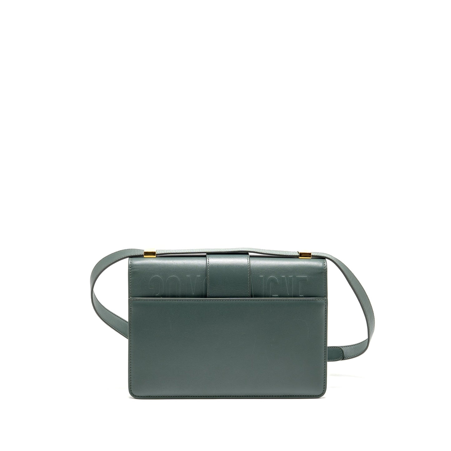 Dior 30 Montaigne Medium Flap Purse Calfskin Green