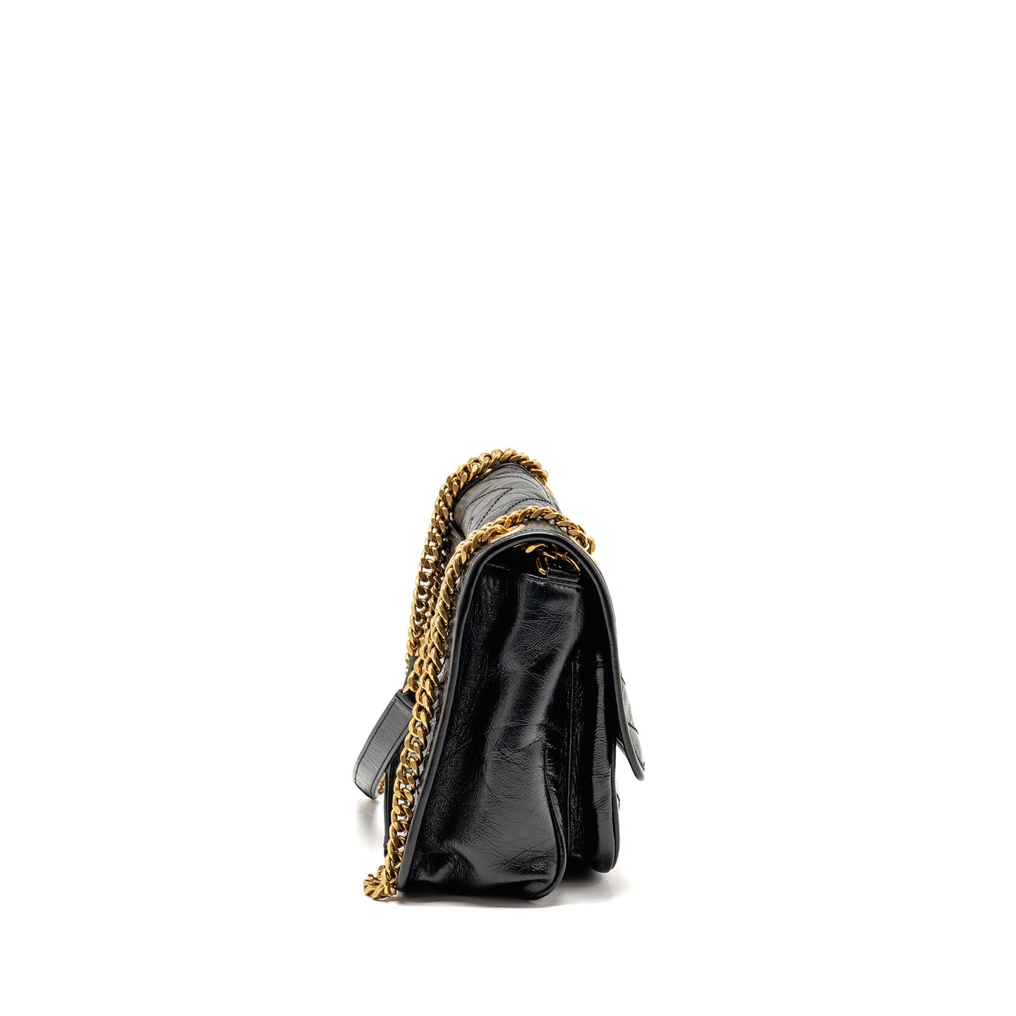 Saint Laurent/ Medium Niki Chain Purse   Calfskin Black