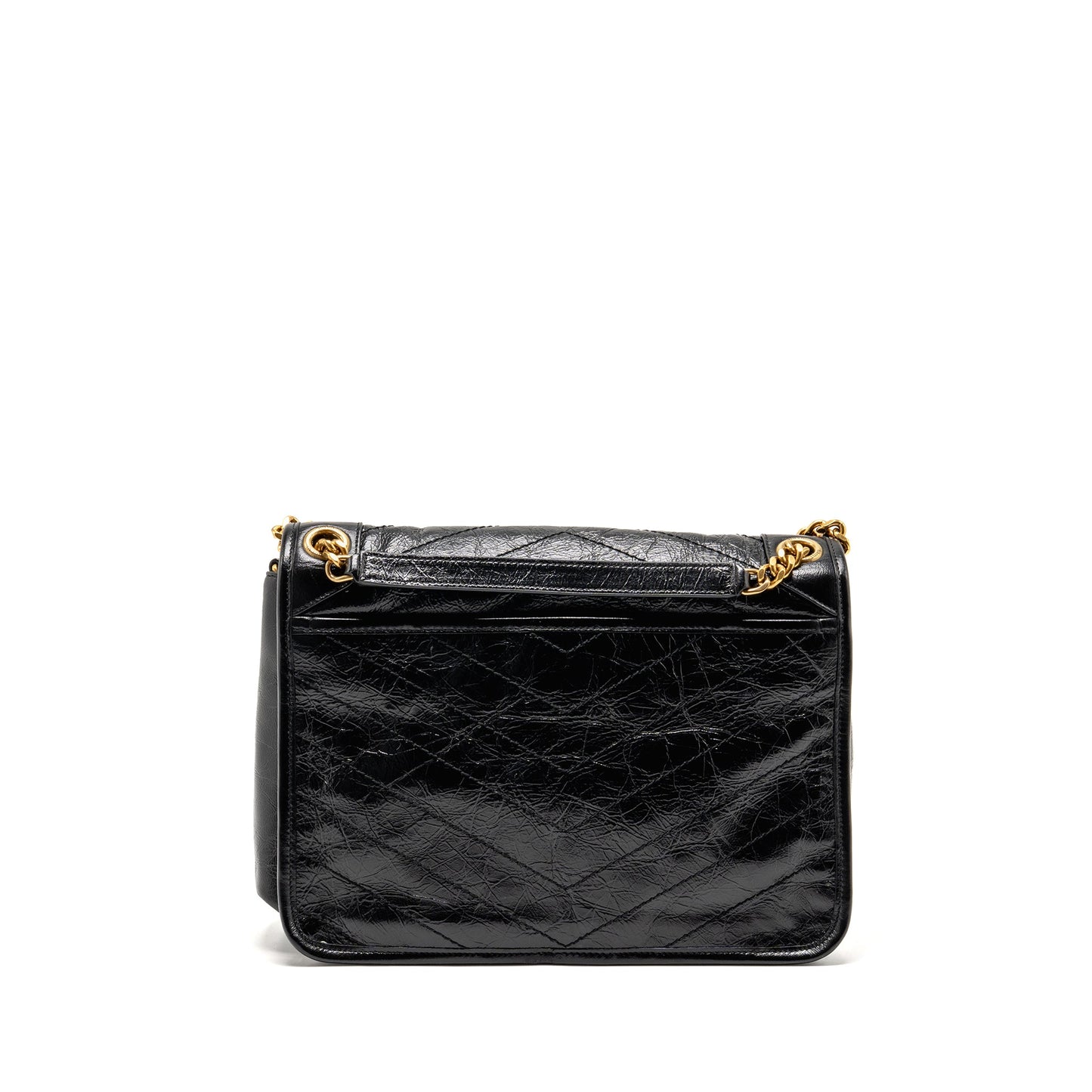 Saint Laurent/ Medium Niki Chain Purse   Calfskin Black