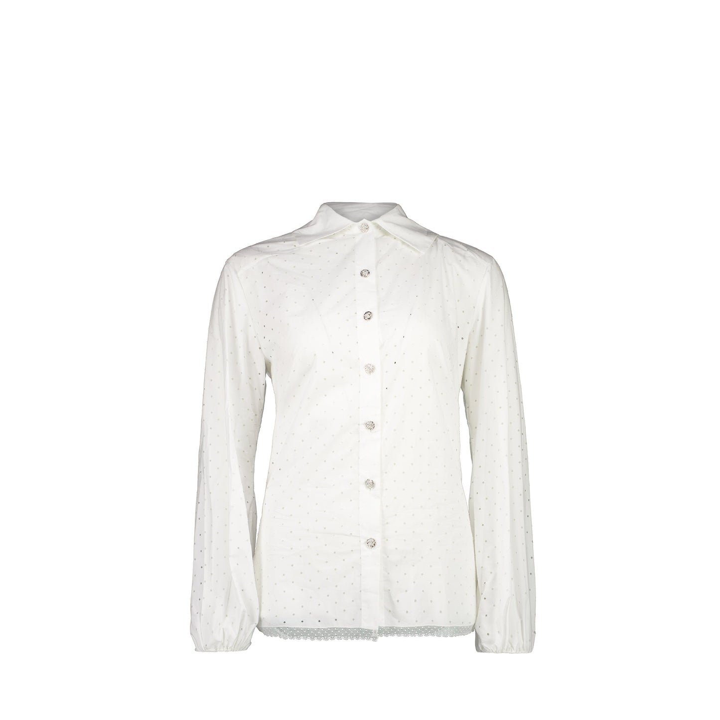 Chanel size 34 23S blo  shirt cotton white