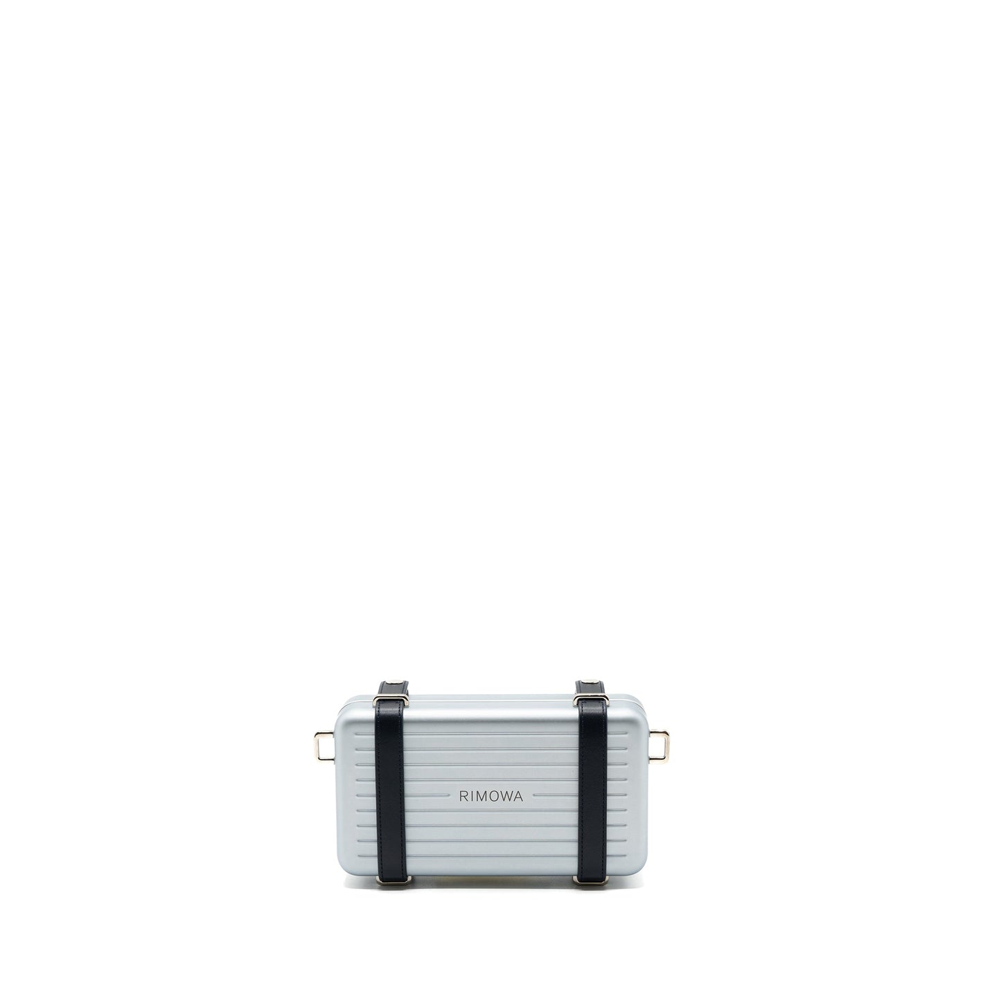 Dior X Rimowa clutch trunk Purse aluminium / calfskin silver / black