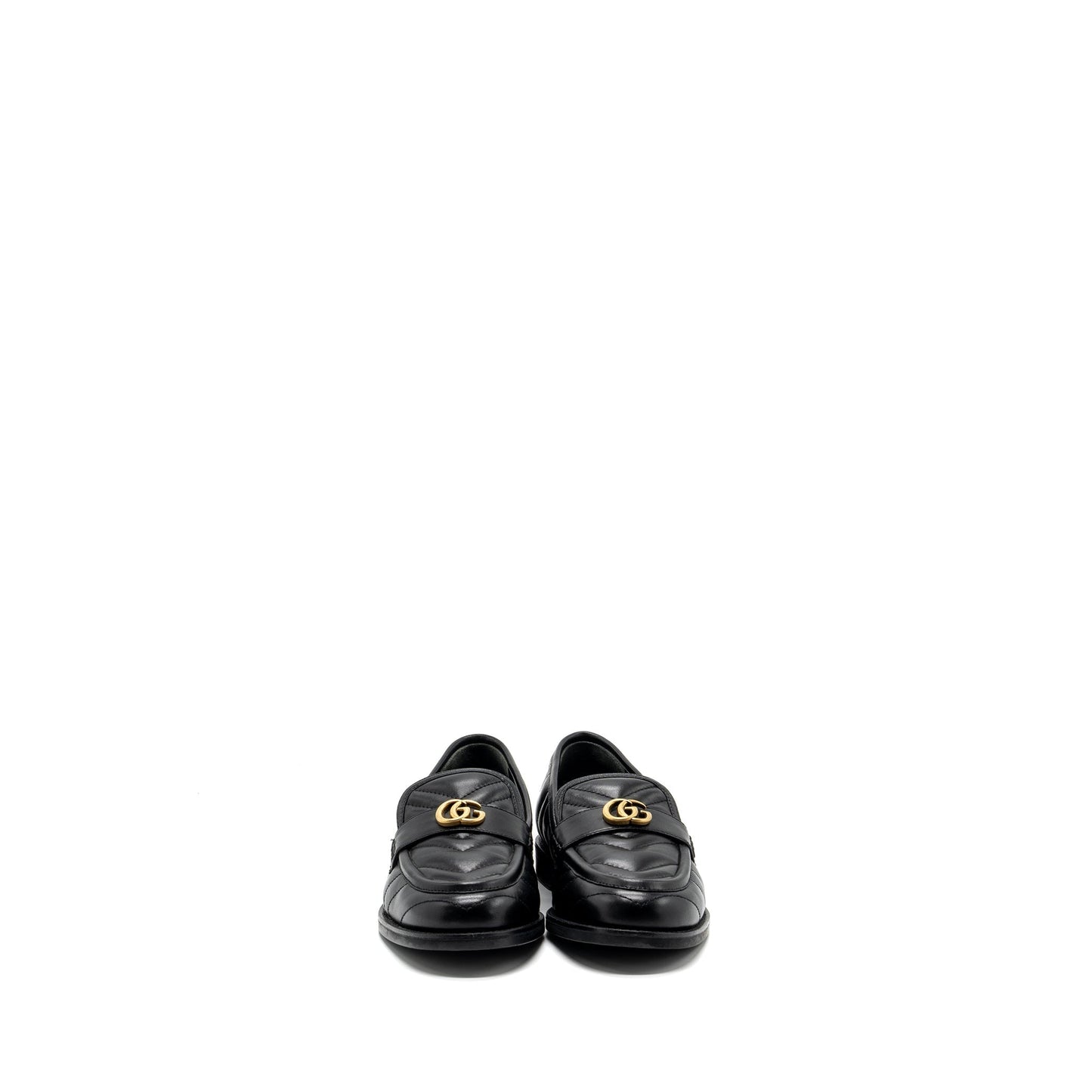 Gucci size 37.5 GG loafers black