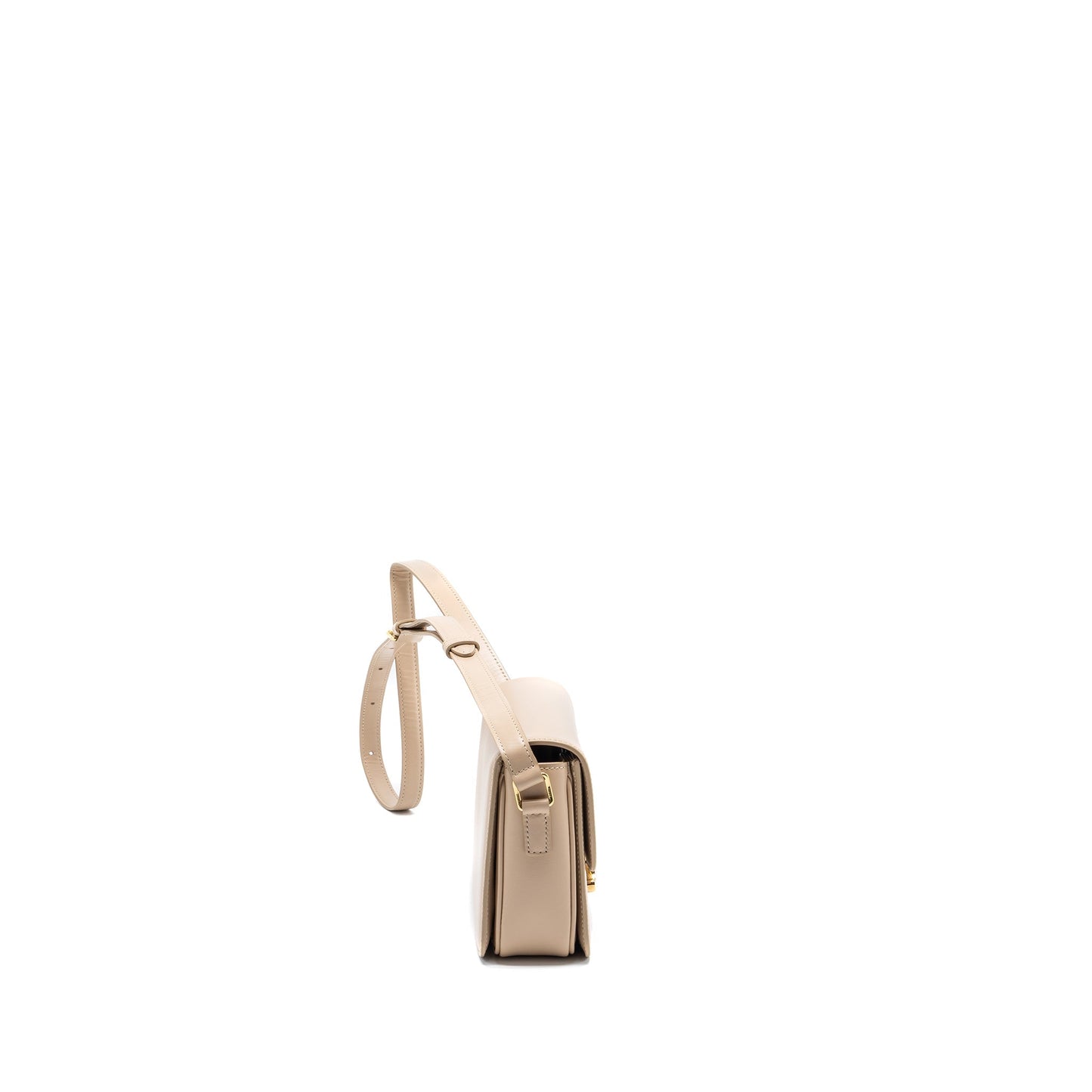 Celine Teen Triomphe Purse Calfskin Light Beige