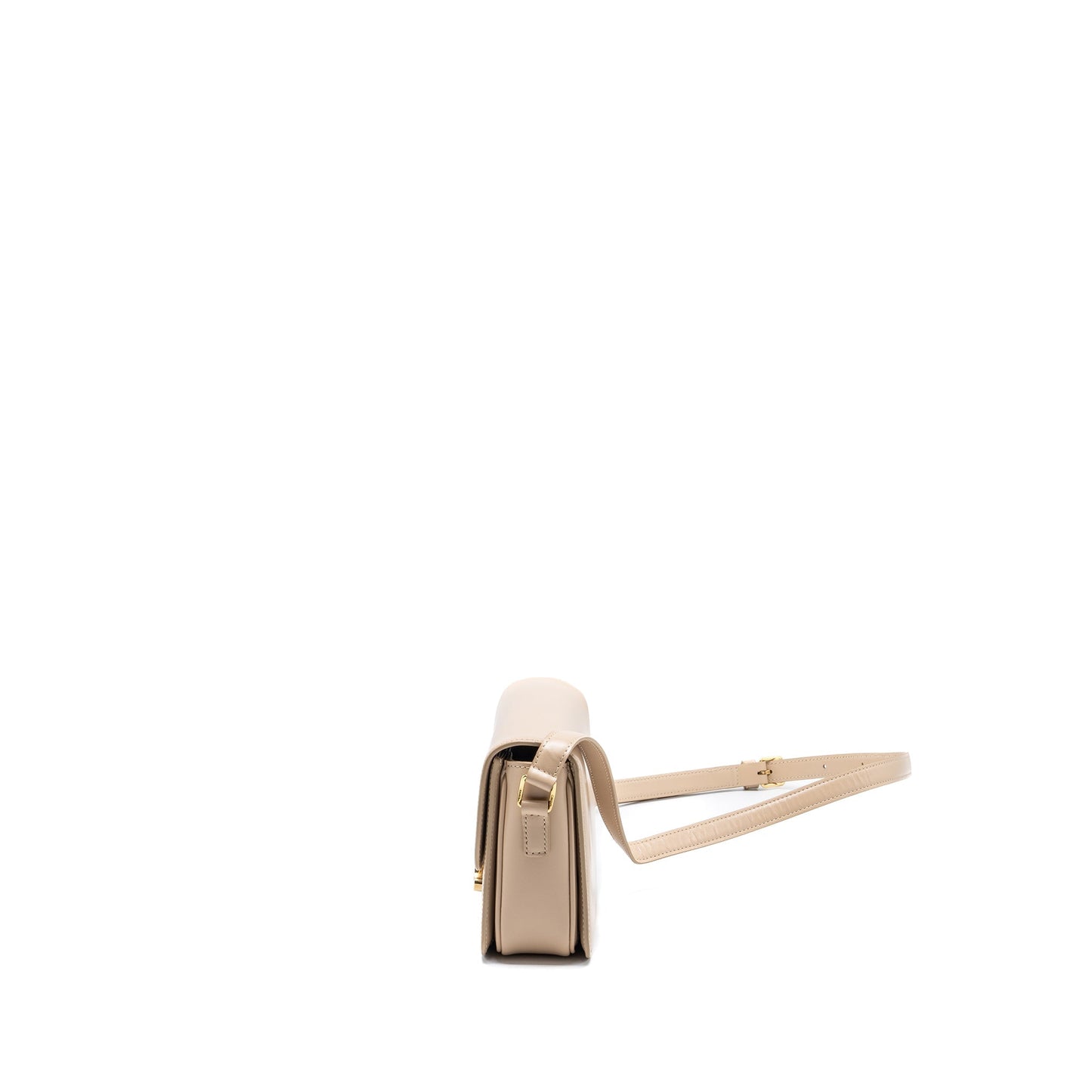 Celine Teen Triomphe Purse Calfskin Light Beige