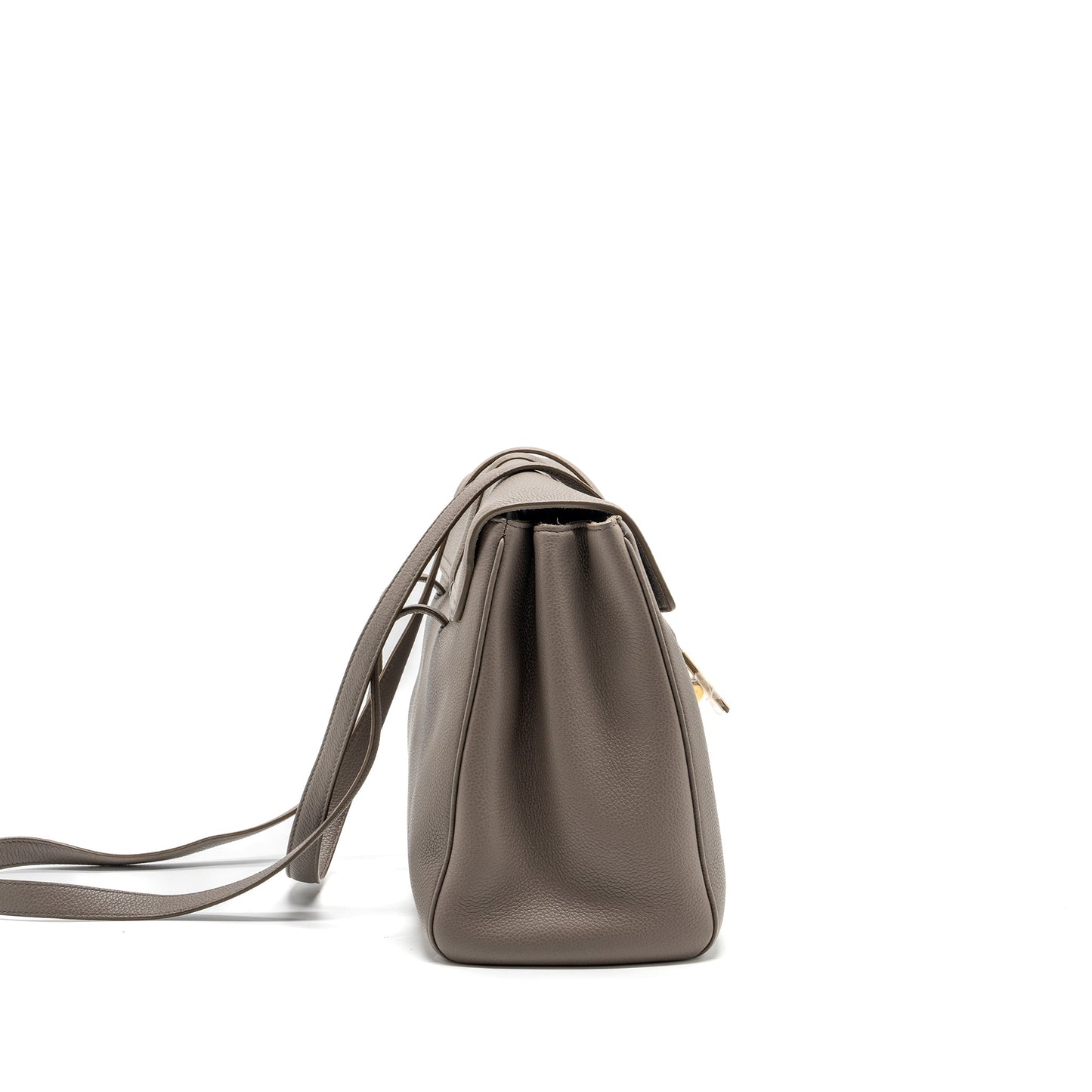 Celine Medium Soft 16 Purse Grained Calfskin Grey