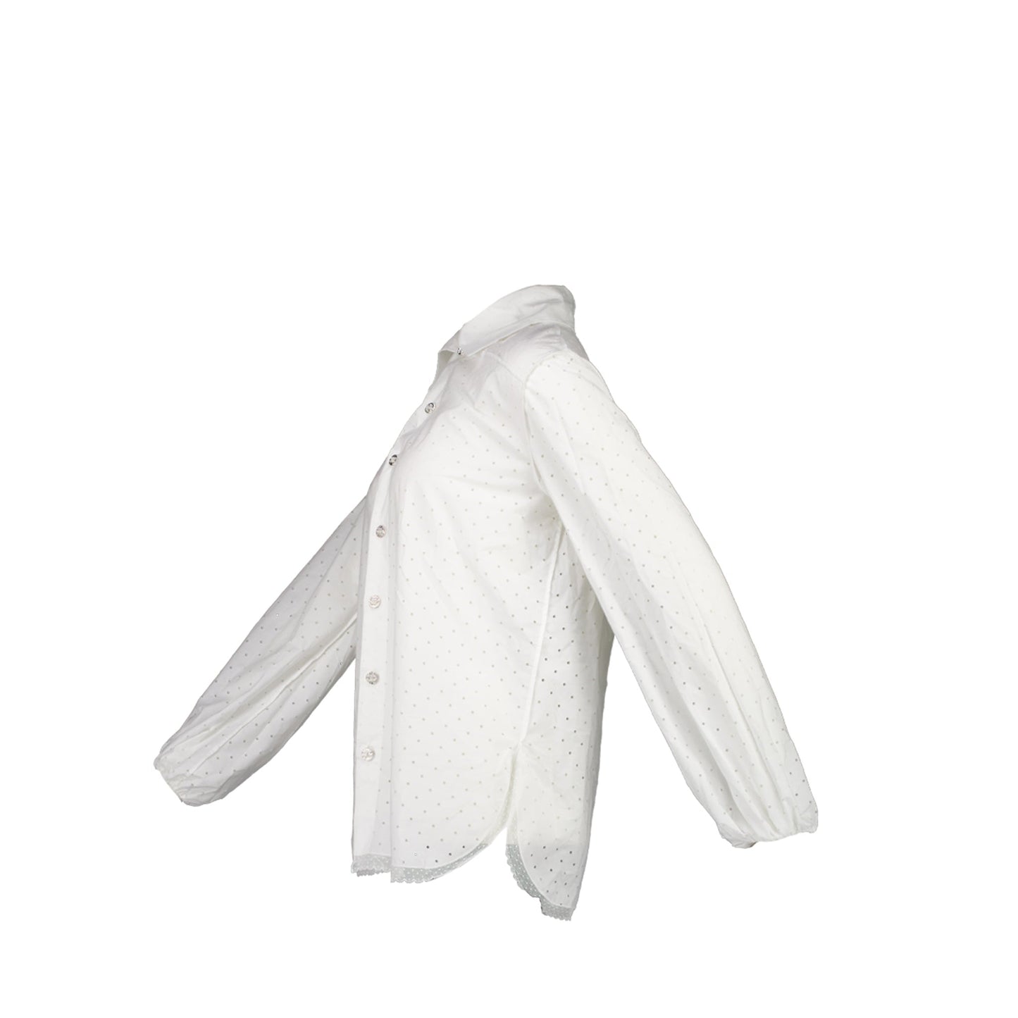 Chanel size 34 23S blo  shirt cotton white