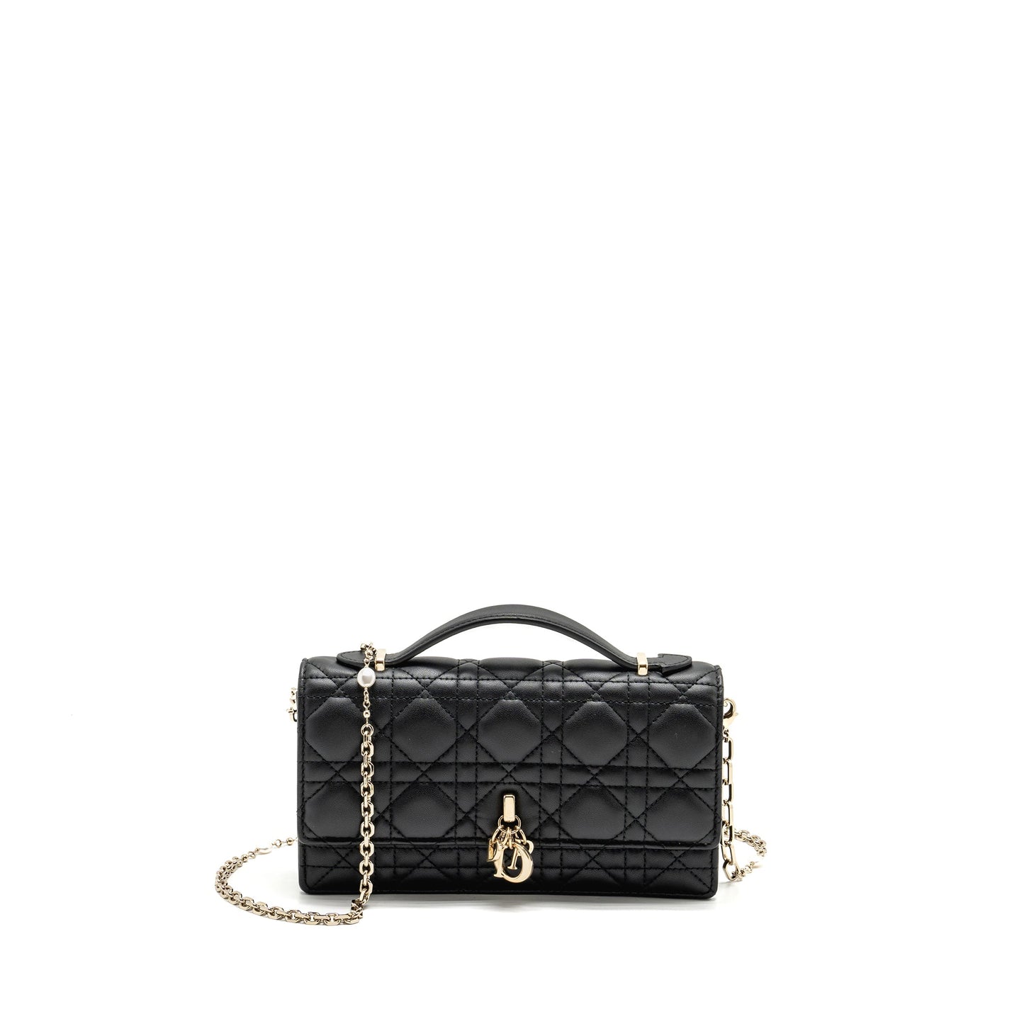 Dior My Dior Mini Purse Cannage Lambskin Black