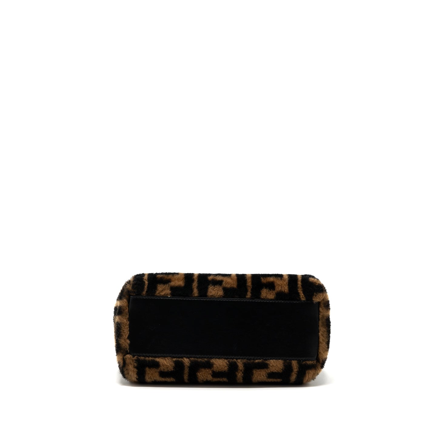 Fendi Mini Peekaboo Shearling Brown/ Black