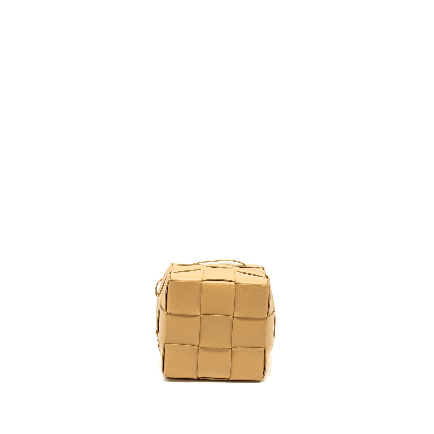 Bottega Veneta Small Cassette Cross-body Bucket Purse Lambskin Porridge