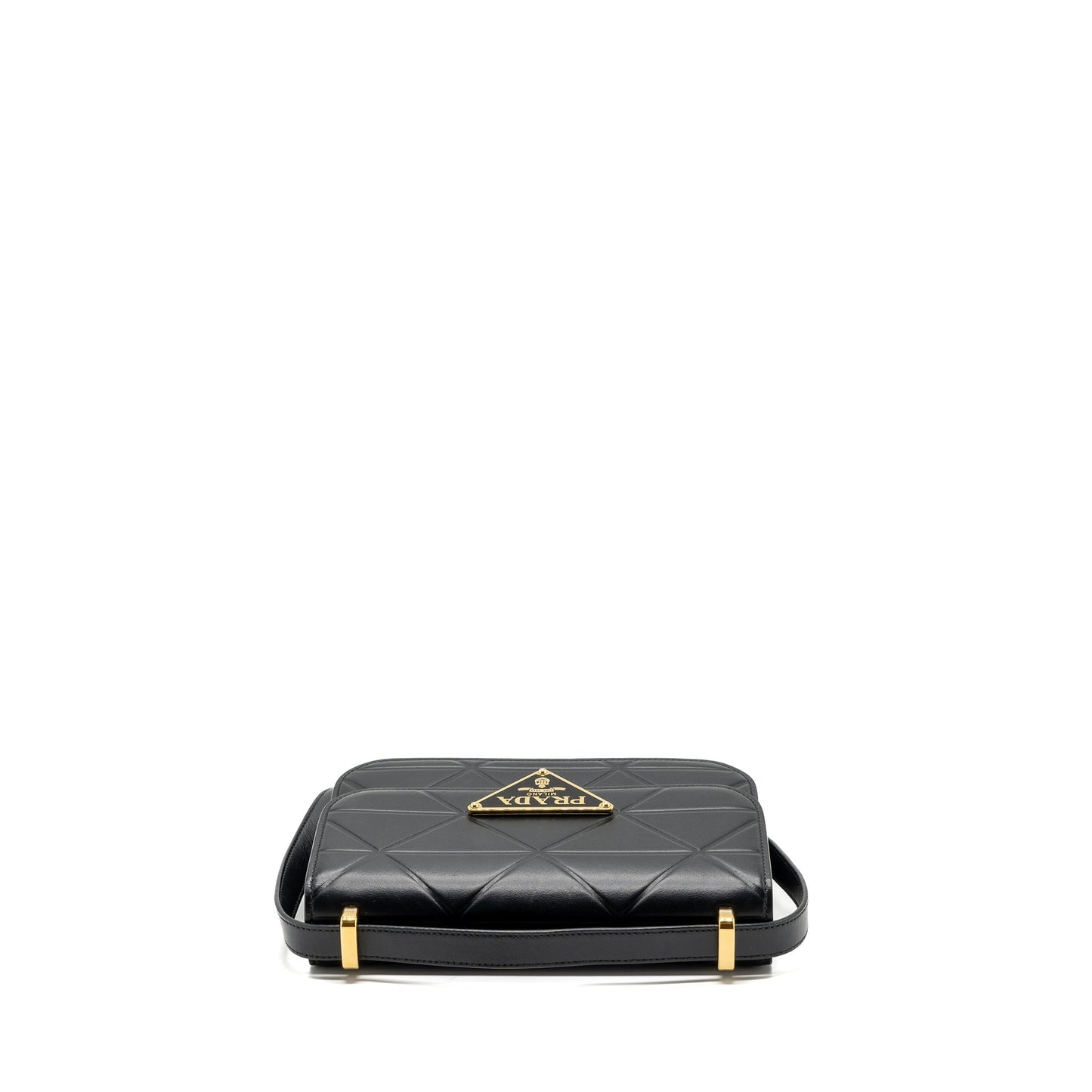 Prada Pattina in Pelle Calfskin Black