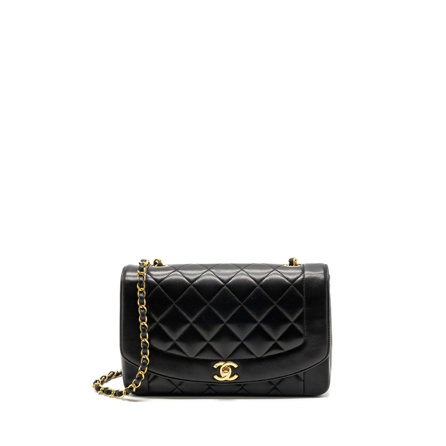 Chanel   Diana Flap Bag Lambskin Black GHW