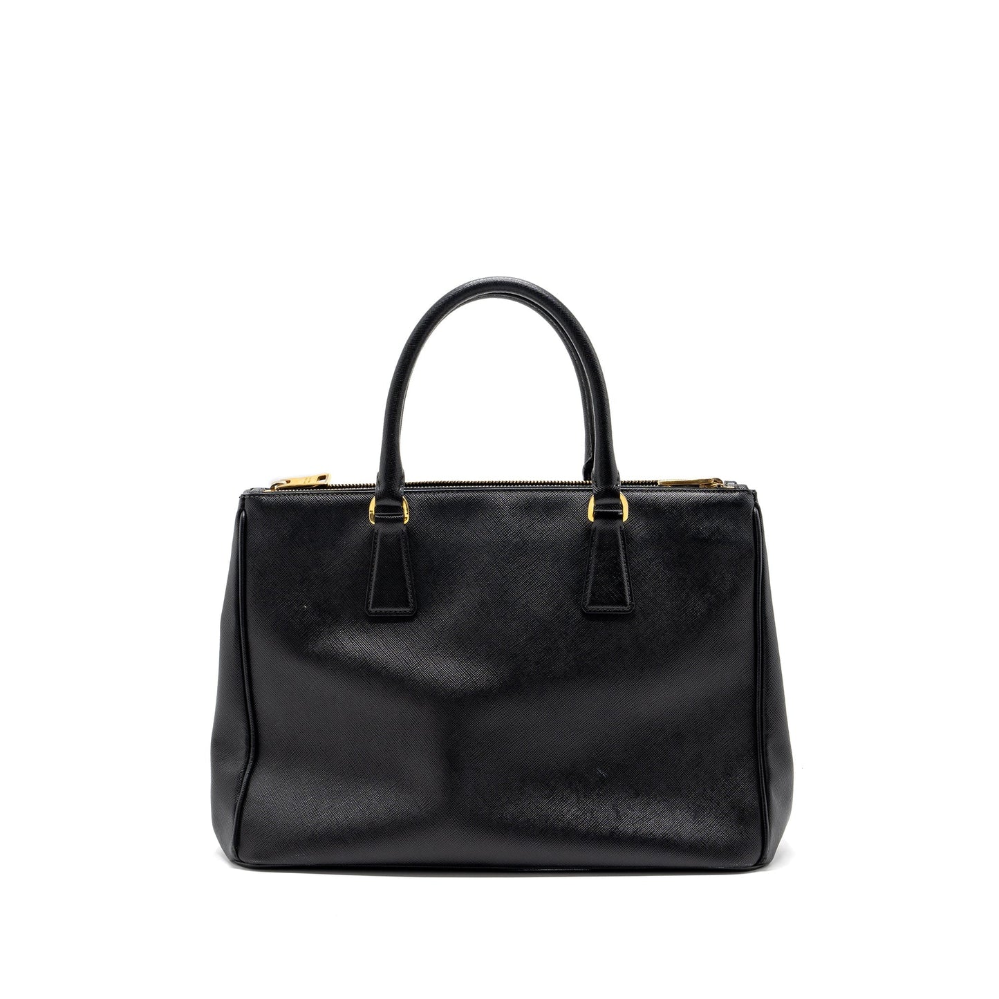 Prada Saffiano Tote Purse Calfskin Black