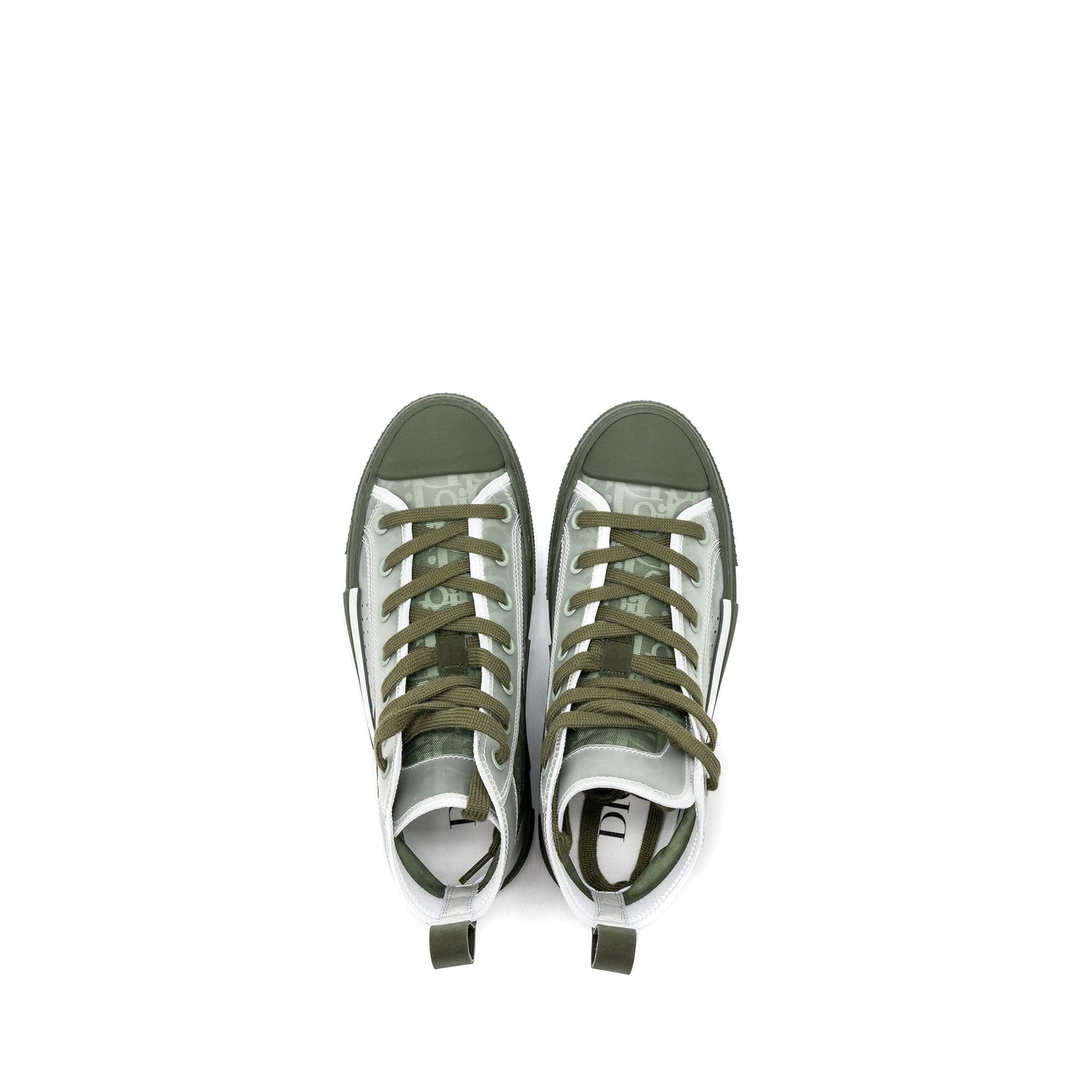 Dior Size 37 B23 Oblique High-Top Sneaker Olive/Oblique