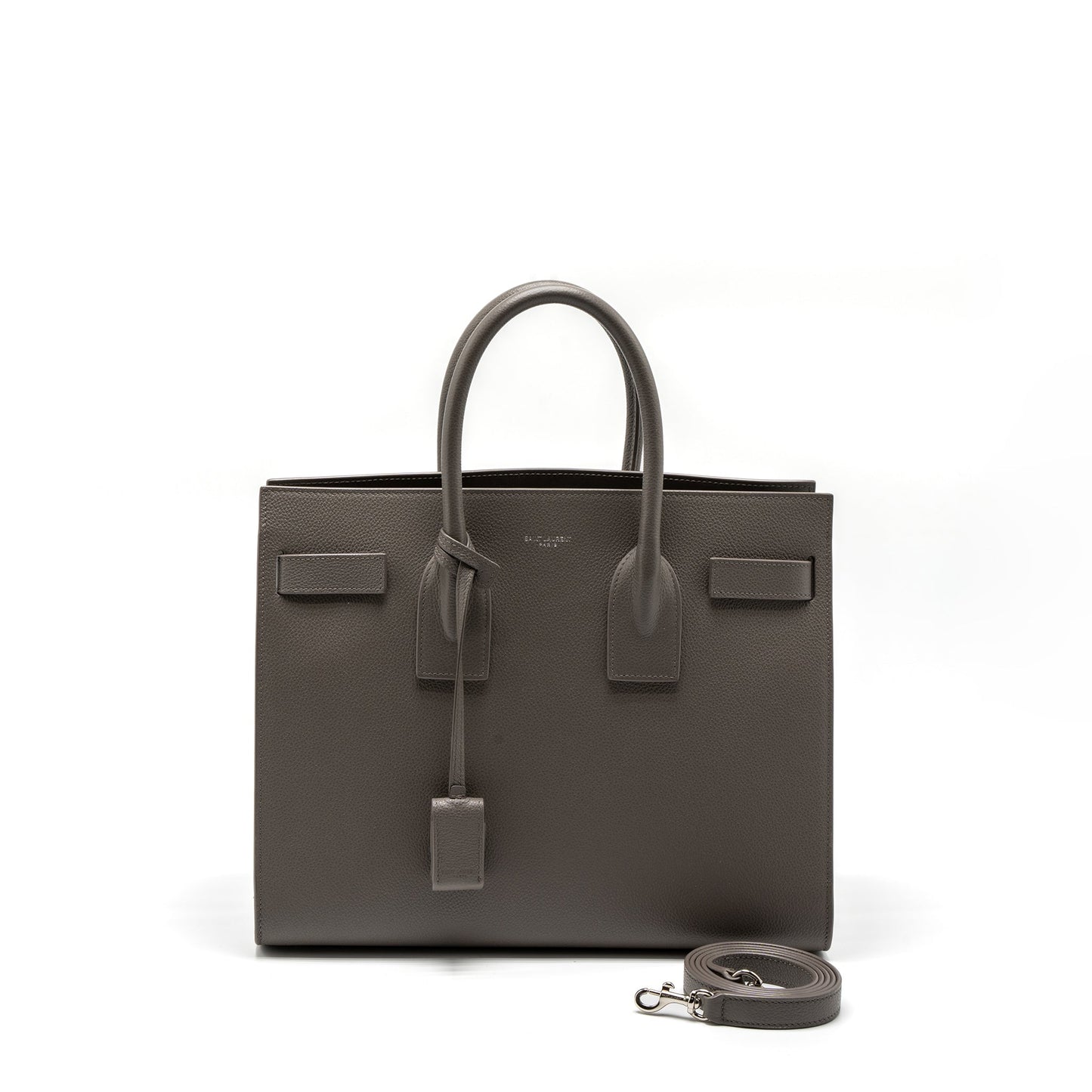 Saint Laurent/ Sac De Jour Small Grained Calfskin Grey
