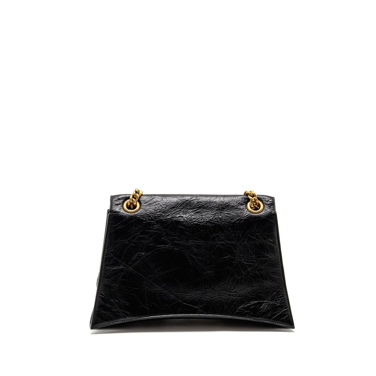 Balenciaga Medium Women’s Crush Chain Purse Calfskin Black