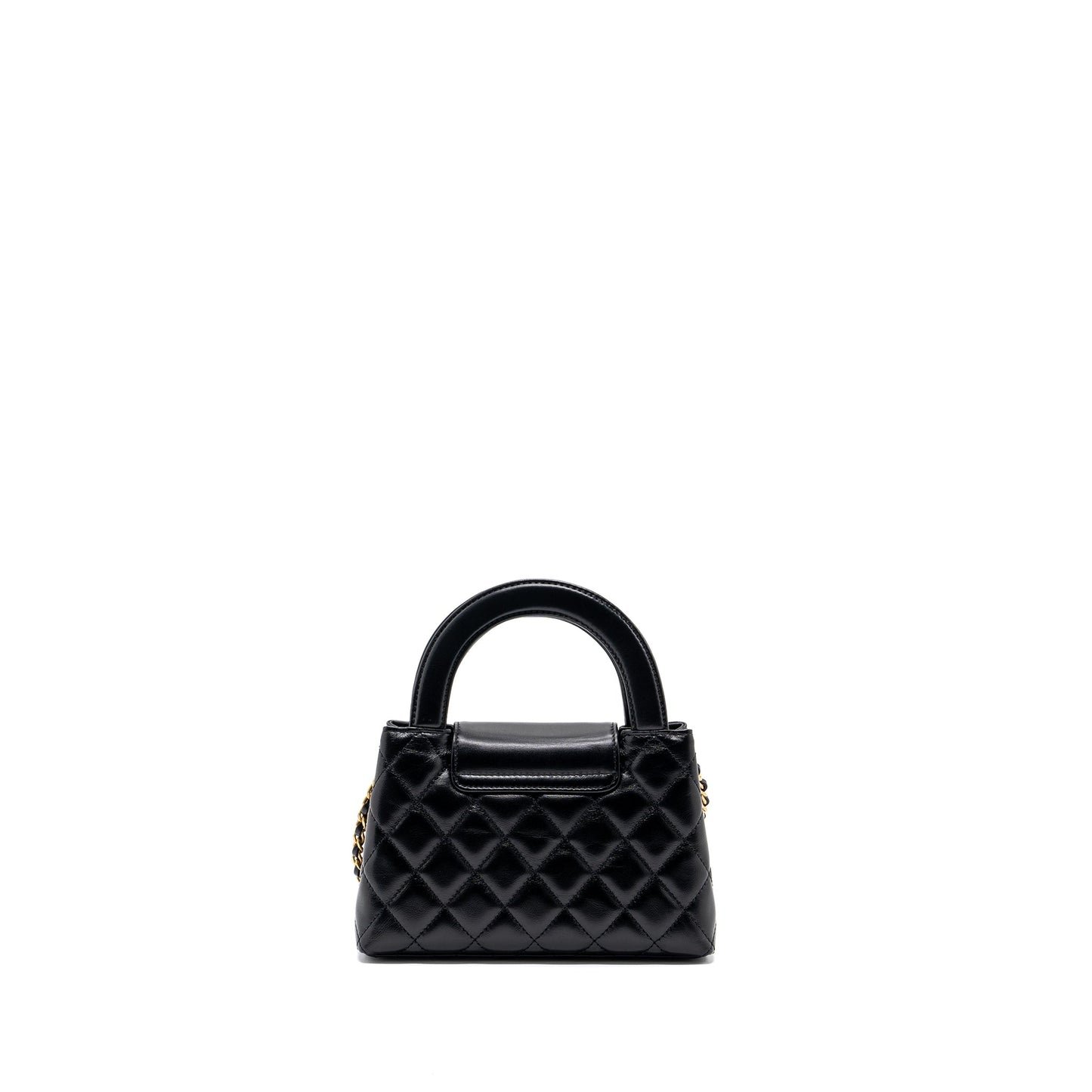 Chanel 23K mini kelly shopping tote bag Calfskin black GHW (microchip)