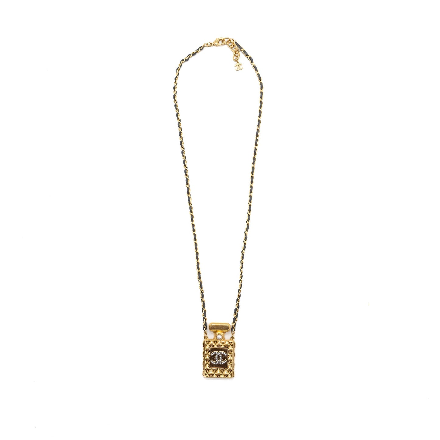 Chanel Large Model Perfume Bottle necklace GHW