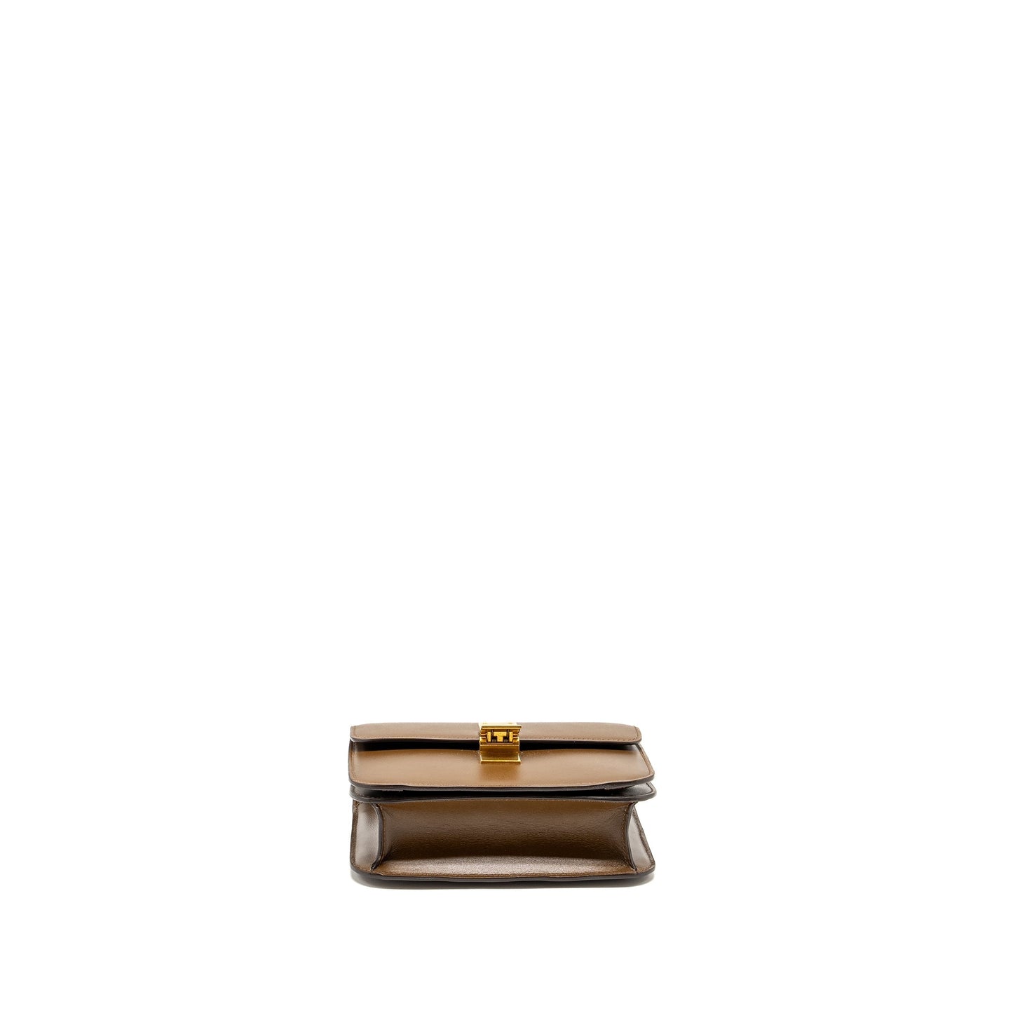 Celine Teen Classic Box Purse Calfskin Camel