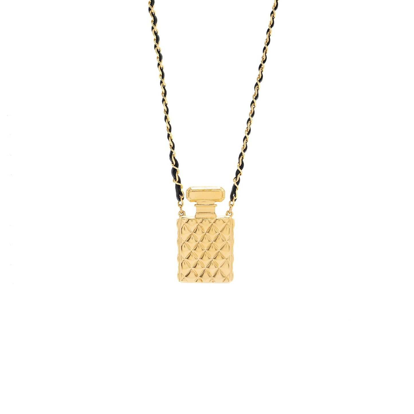 Chanel Large Model Perfume Bottle necklace GHW