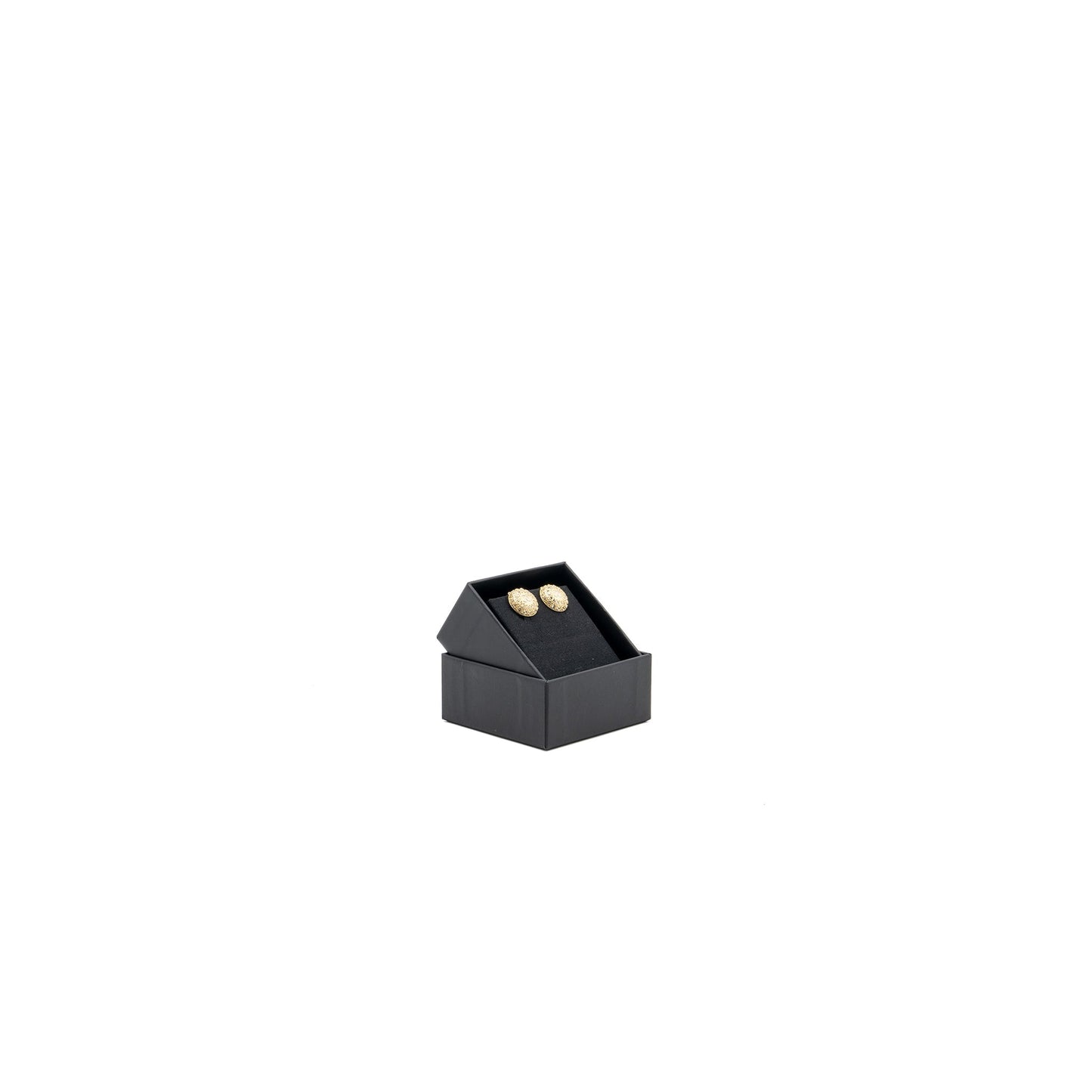 Chanel round cc logo earclips crystal gold tone