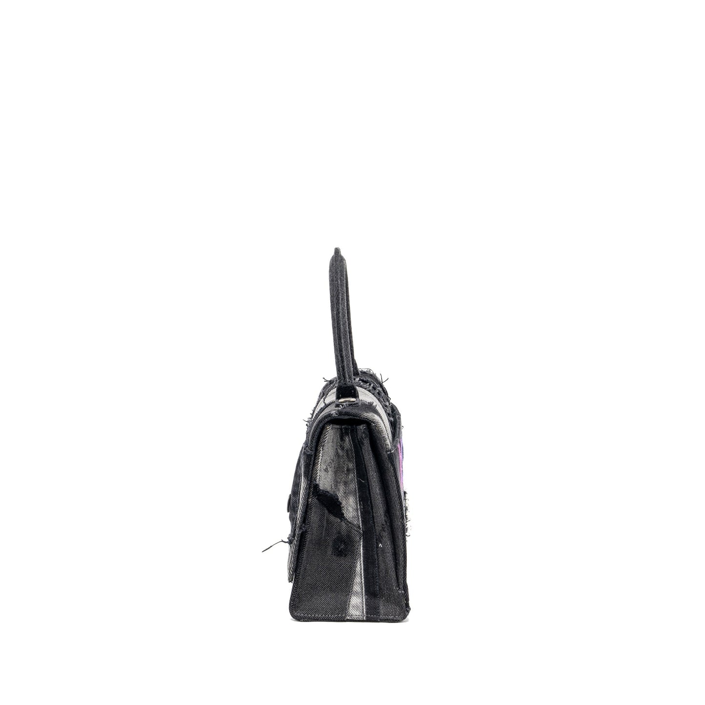 Balenciaga medium hourglass Purse limited edition denim black/multicolour