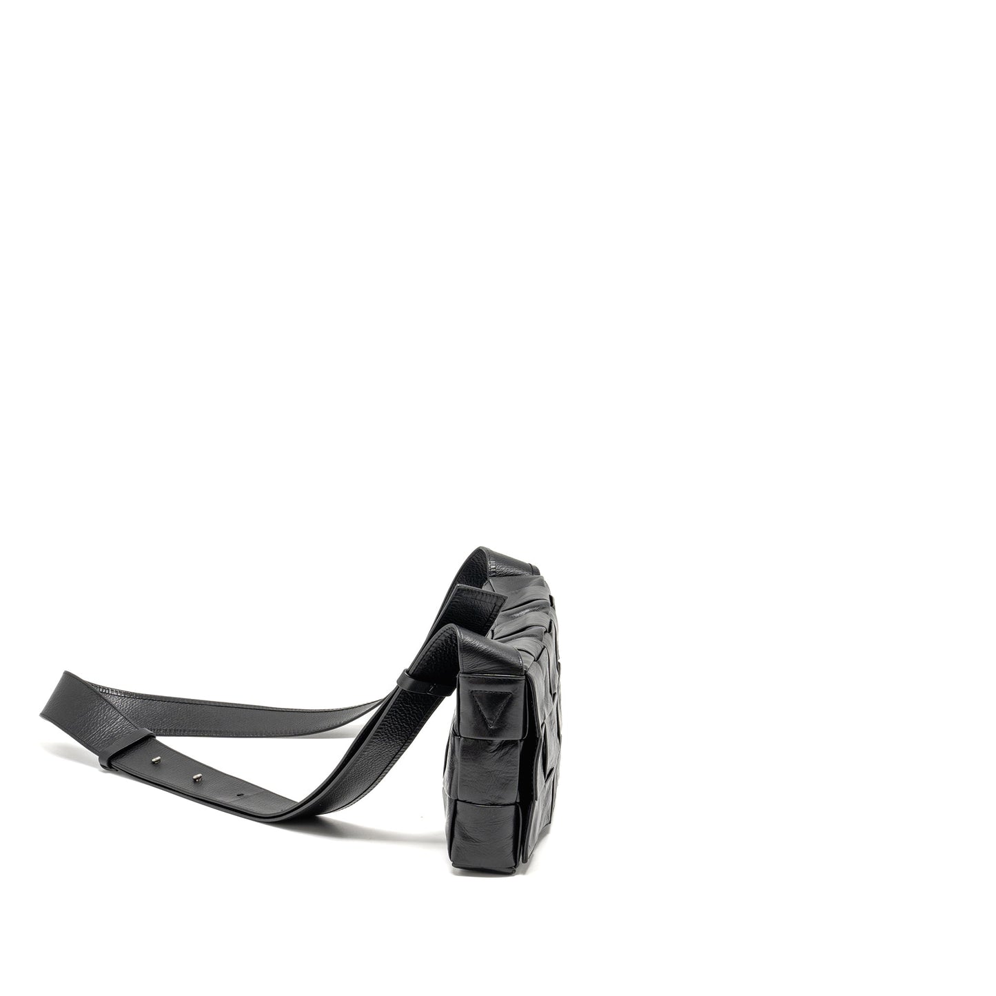 Bottega Veneta Cassette Purse Aged Calfskin Black