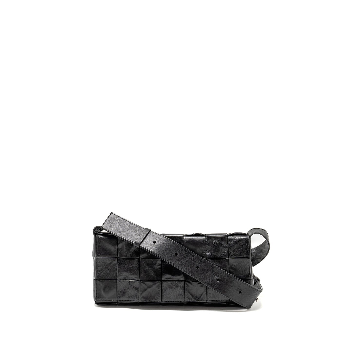 Bottega Veneta Cassette Purse Aged Calfskin Black