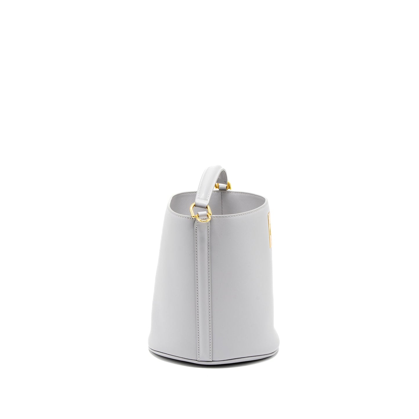 Celine Teen Bucket Purse Calfskin Light Grey